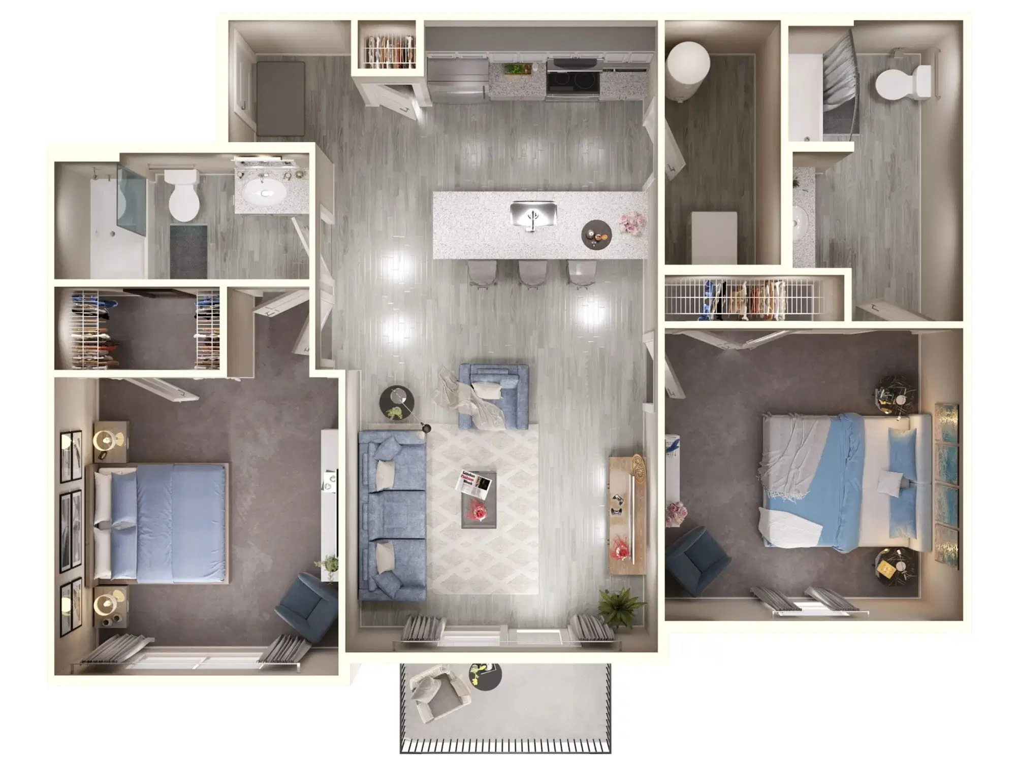 Gateway Lofts Centerville, Centerville – Plum - 2 Bed 2 Bath