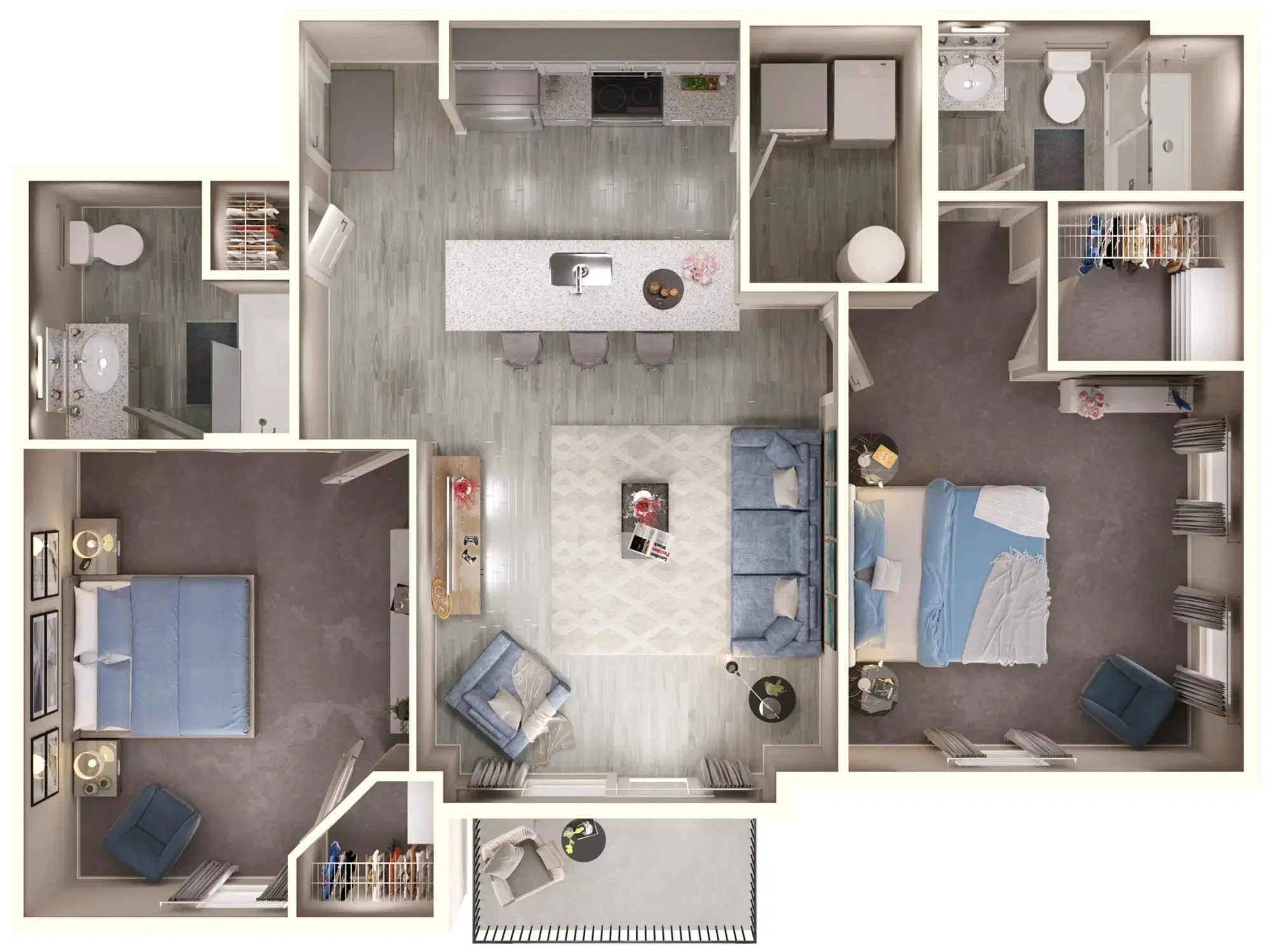 Gateway Lofts Centerville, Centerville – Redwood - 2 Bed 2 Bath