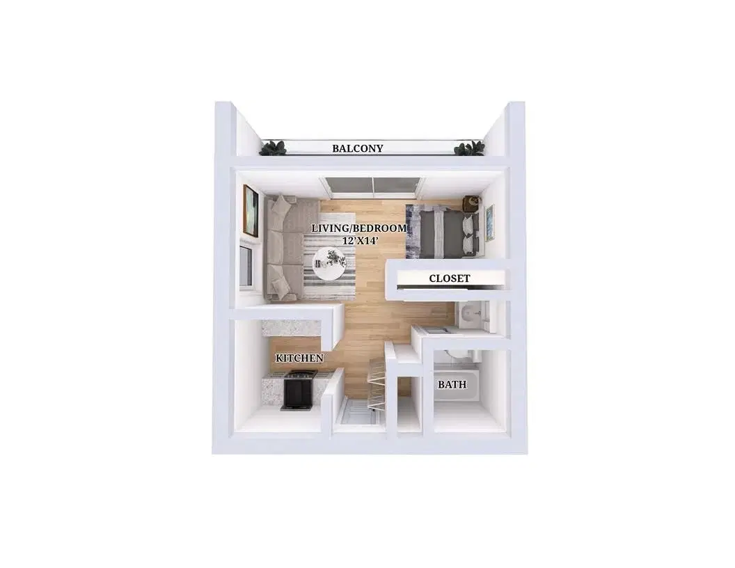 Flats On The Row, Newport – Studio