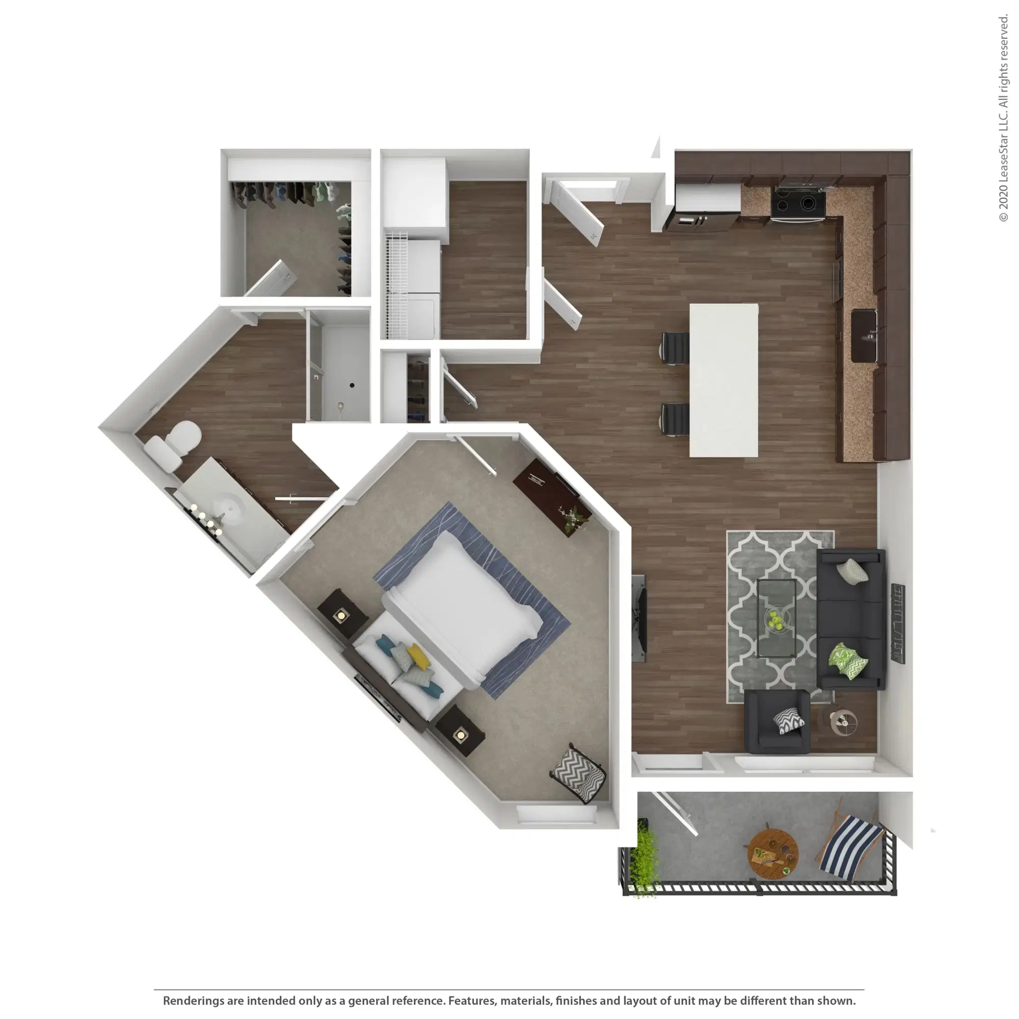 Harper House At The Highlands, Columbus – Harlow - 1 Bed 1 Bath