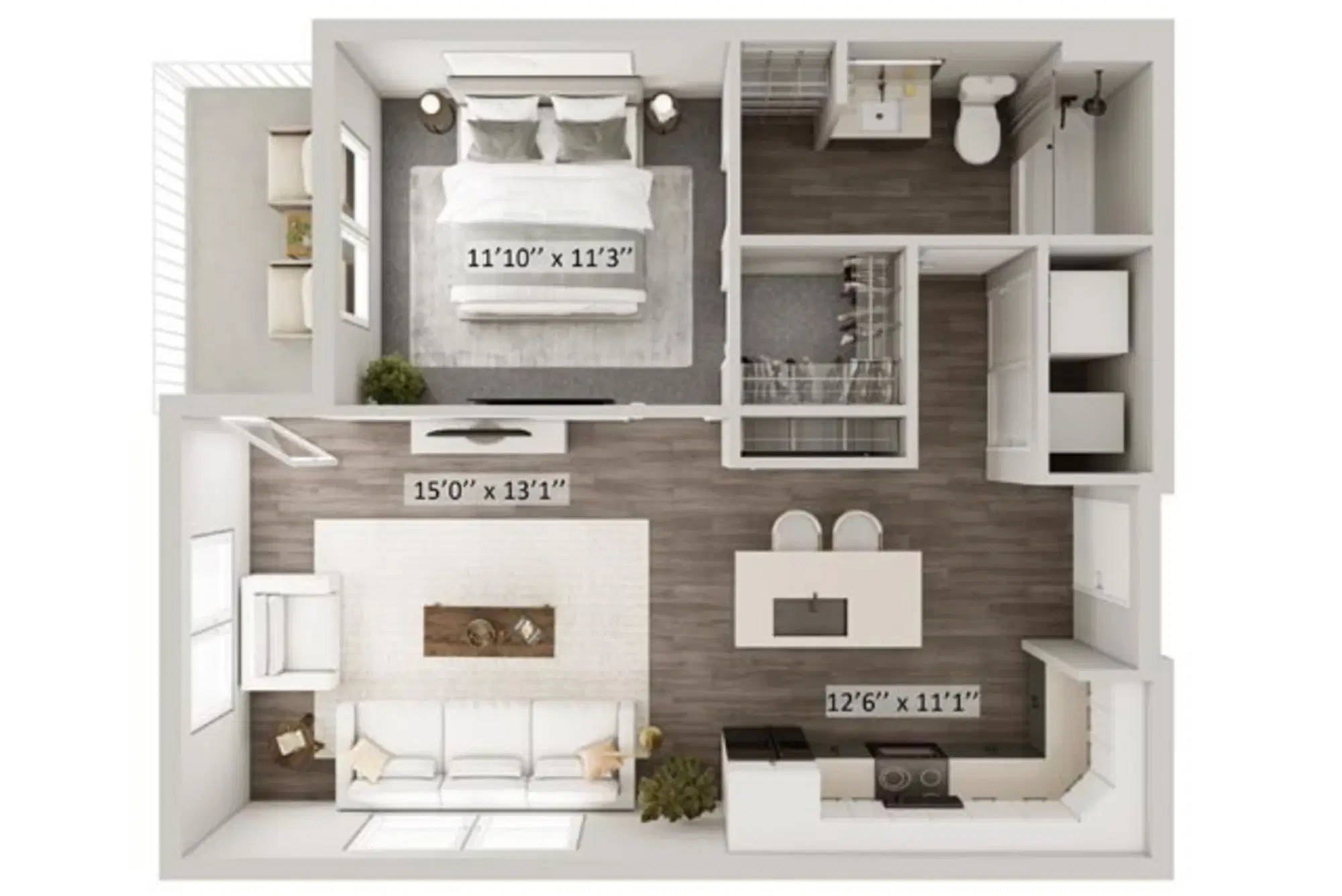 Lane Lofts, Columbus – Buckeye - 1 Bed 1 Bath
