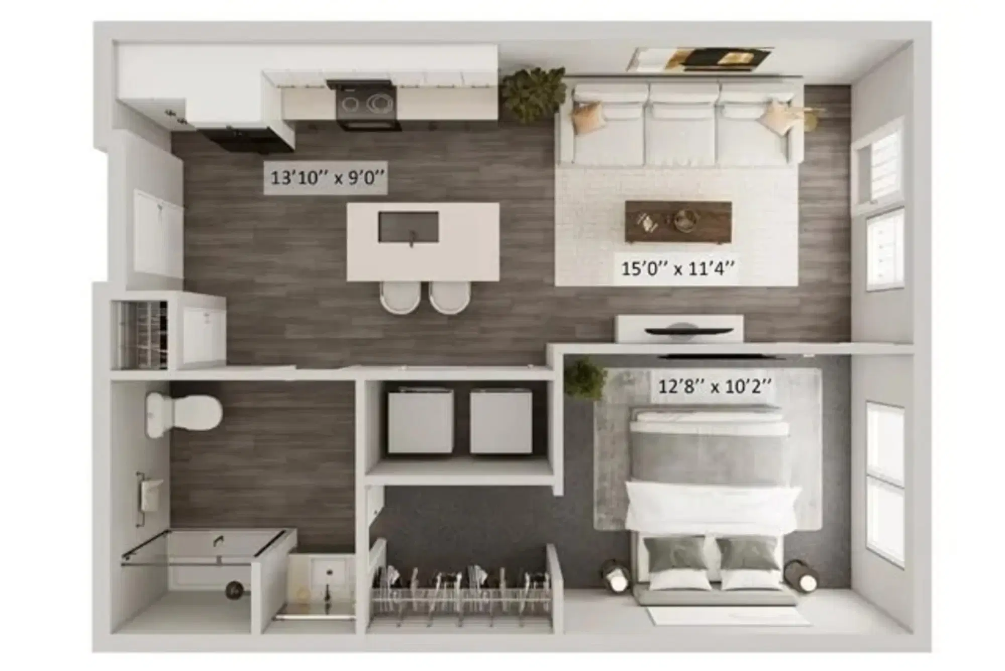 Lane Lofts, Columbus – Thompson A - 1 Bed 1 Bath