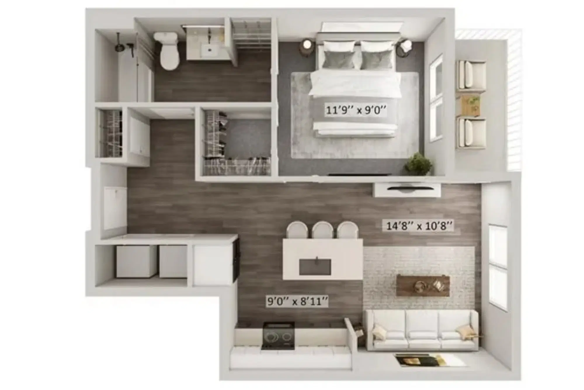 Lane Lofts, Columbus – Hayes - 1 Bed 1 Bath