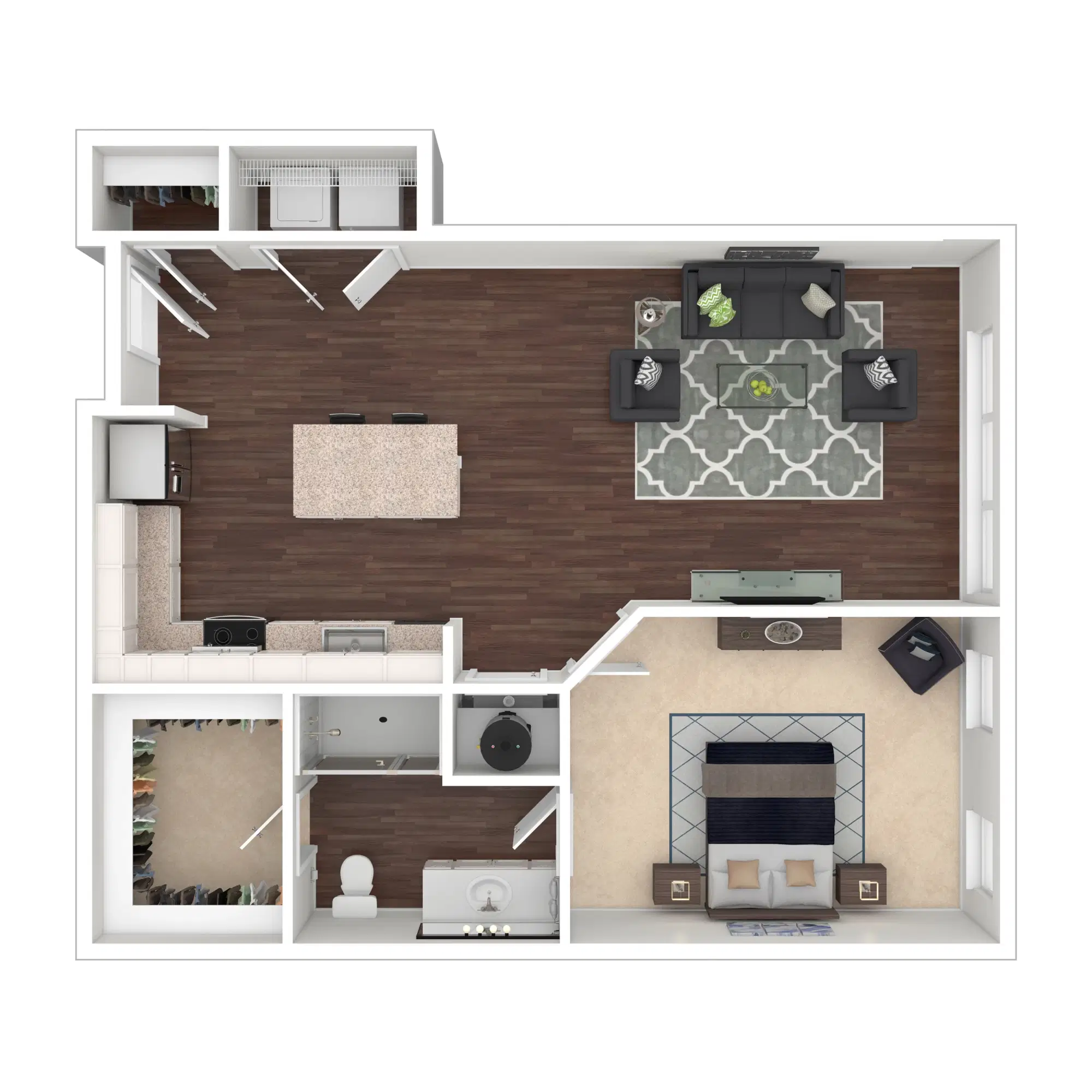 Luxe 88, Columbus – Neil - 1 Bed 1 Bath
