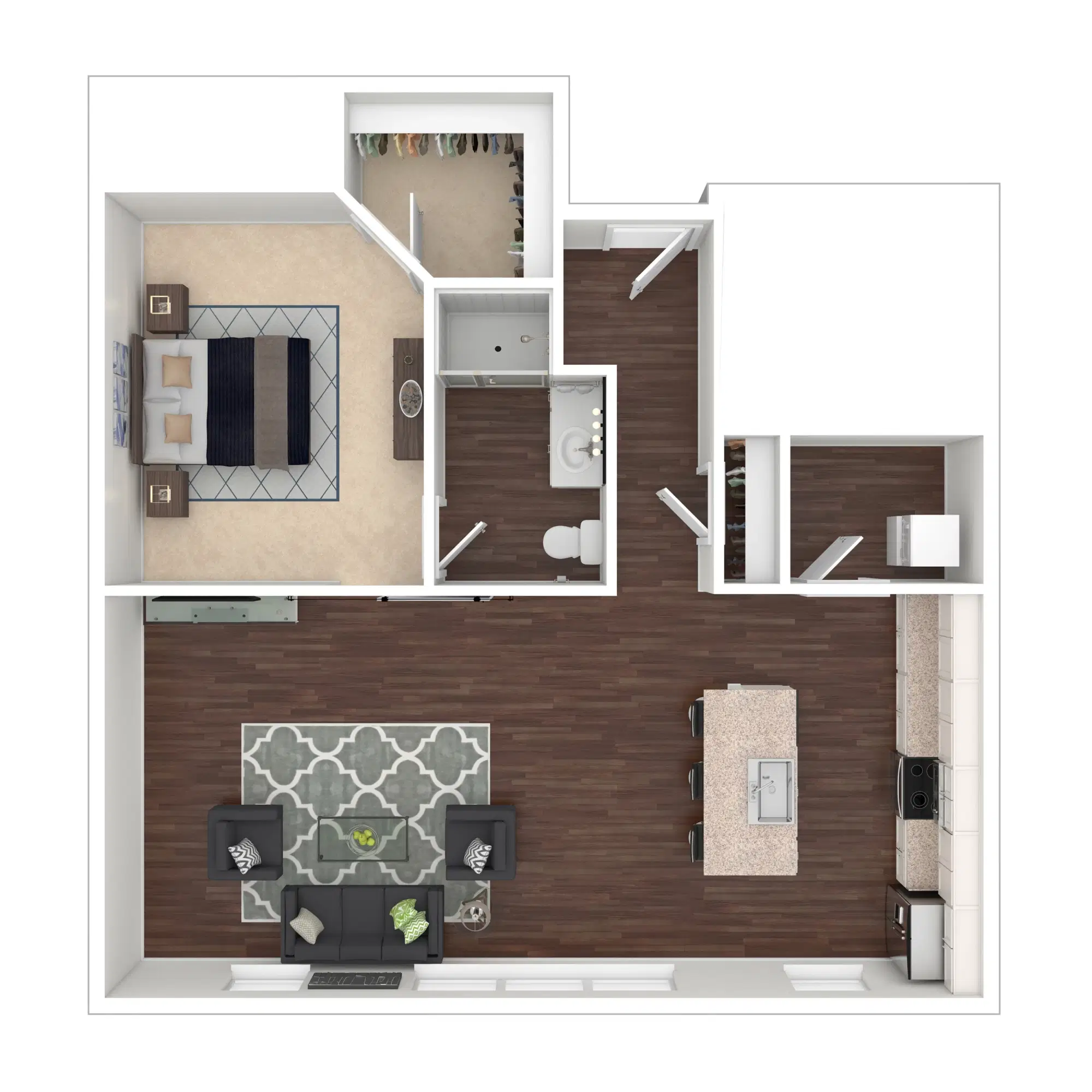 Luxe 88, Columbus – Mya - 1 Bed 1 Bath