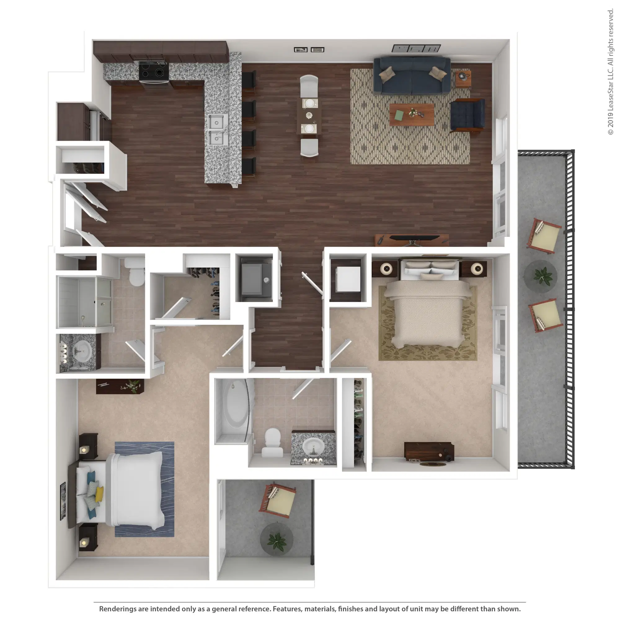 600 Goodale, Columbus – The Gehry - 2 Bed 2 Bath