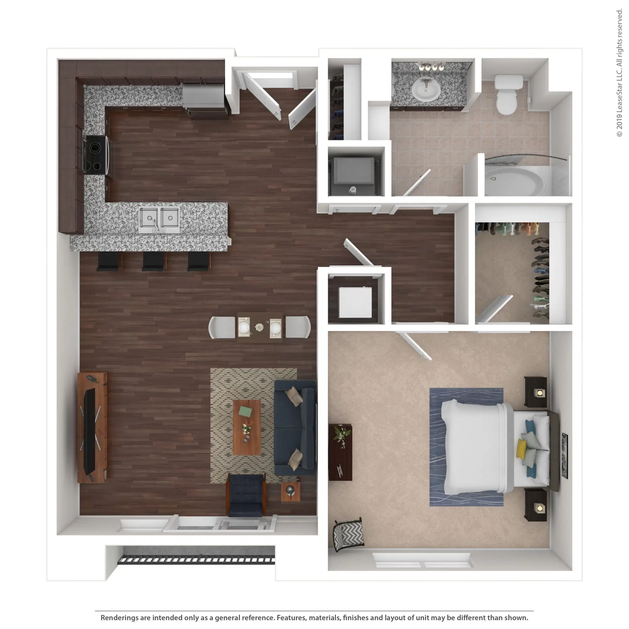 600 Goodale, Columbus – The Reed - 1 Bed 1 Bath