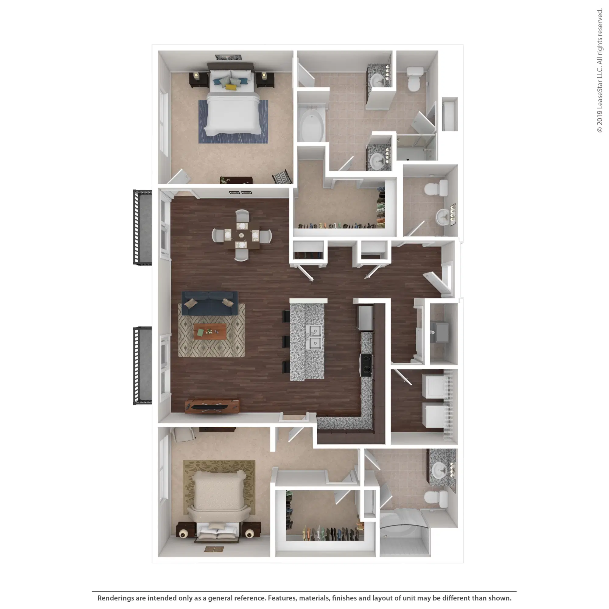 600 Goodale, Columbus – The Salinger - 2 Bed 2.5 Bath