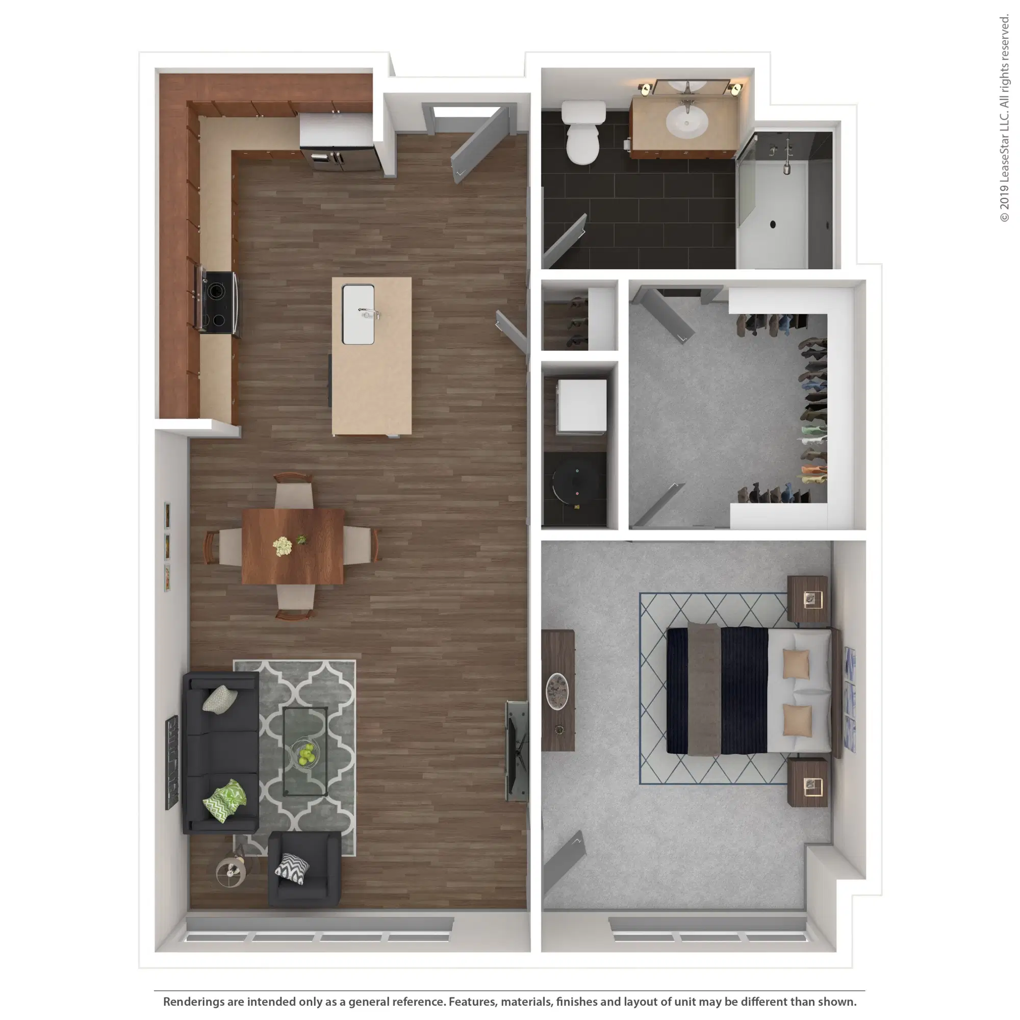 80 On The Commons, Columbus – Flat #107 - 1 Bed 1 Bath
