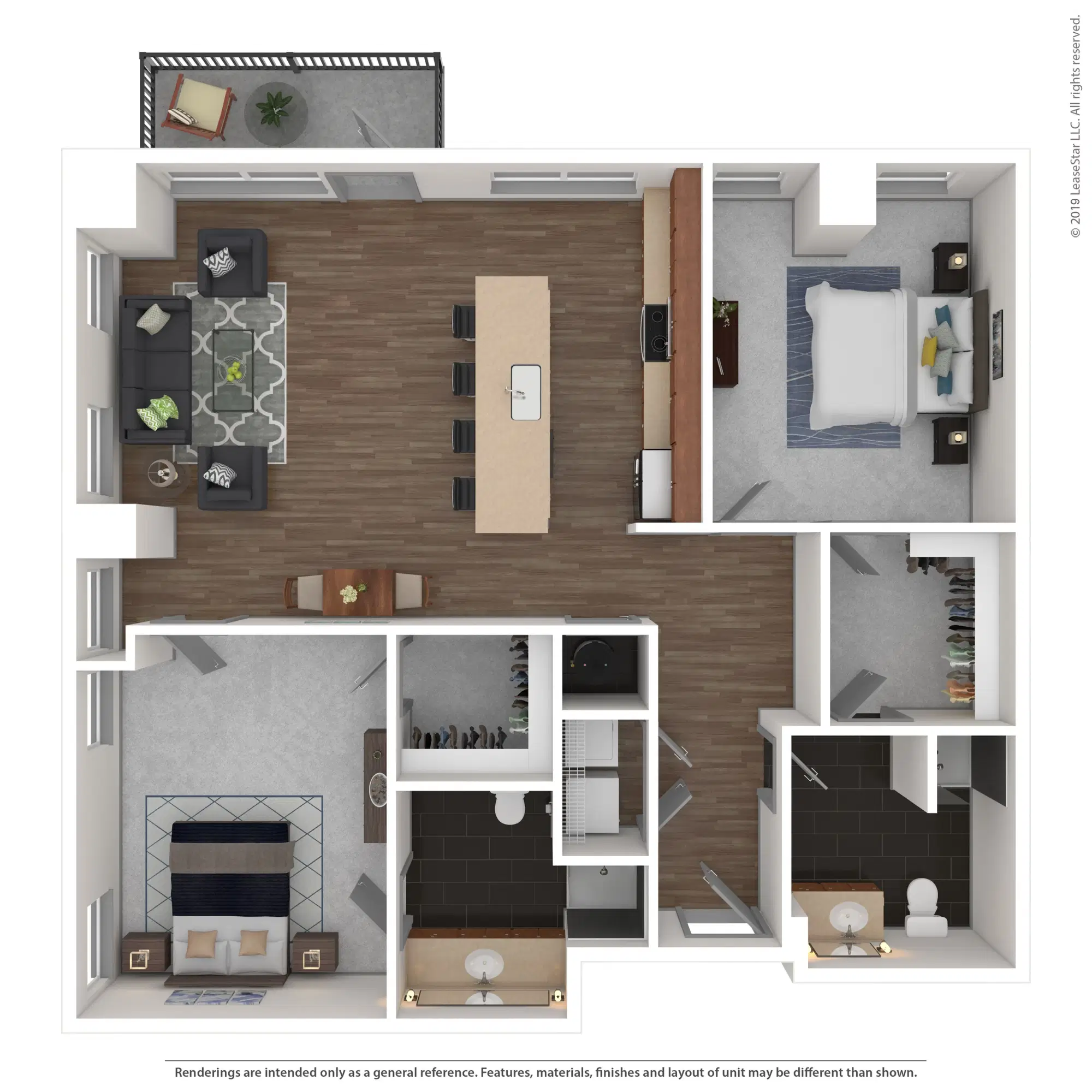 80 On The Commons, Columbus – Res #202 - 2 Bed 2 Bath