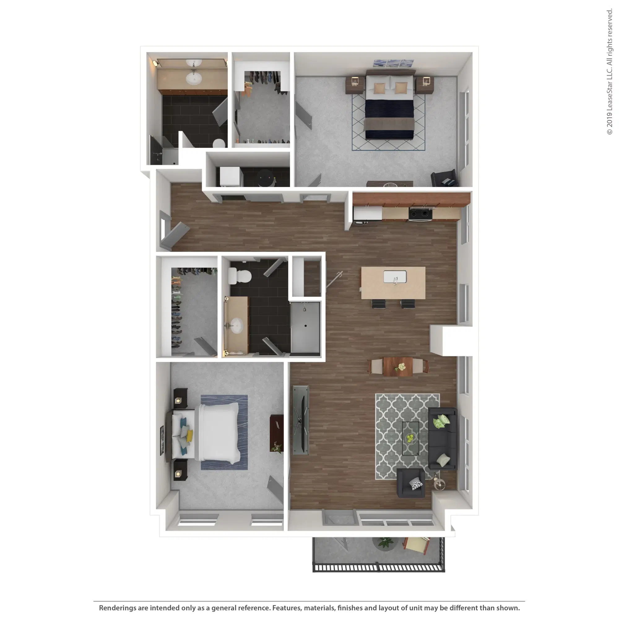 80 On The Commons, Columbus – Res #205P - 2 Bed 2 Bath