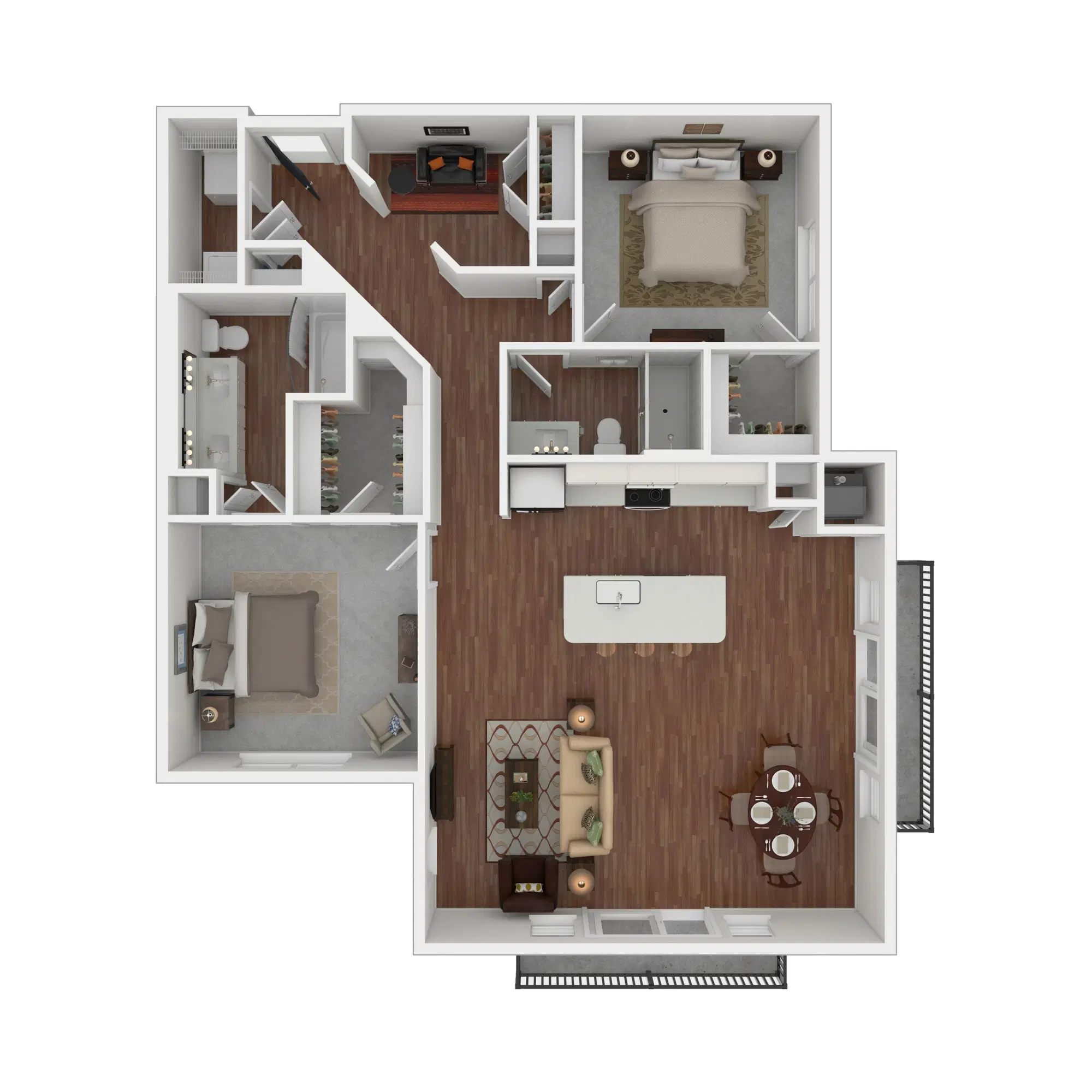 Rize At Opus Park, Minnetonka – Vivid with Den - 2 Bed 2 Bath