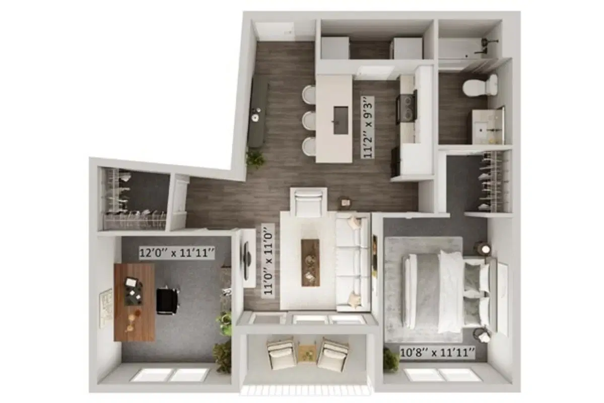 Lane Lofts, Columbus – Franklin - 1 Bed 1 Bath