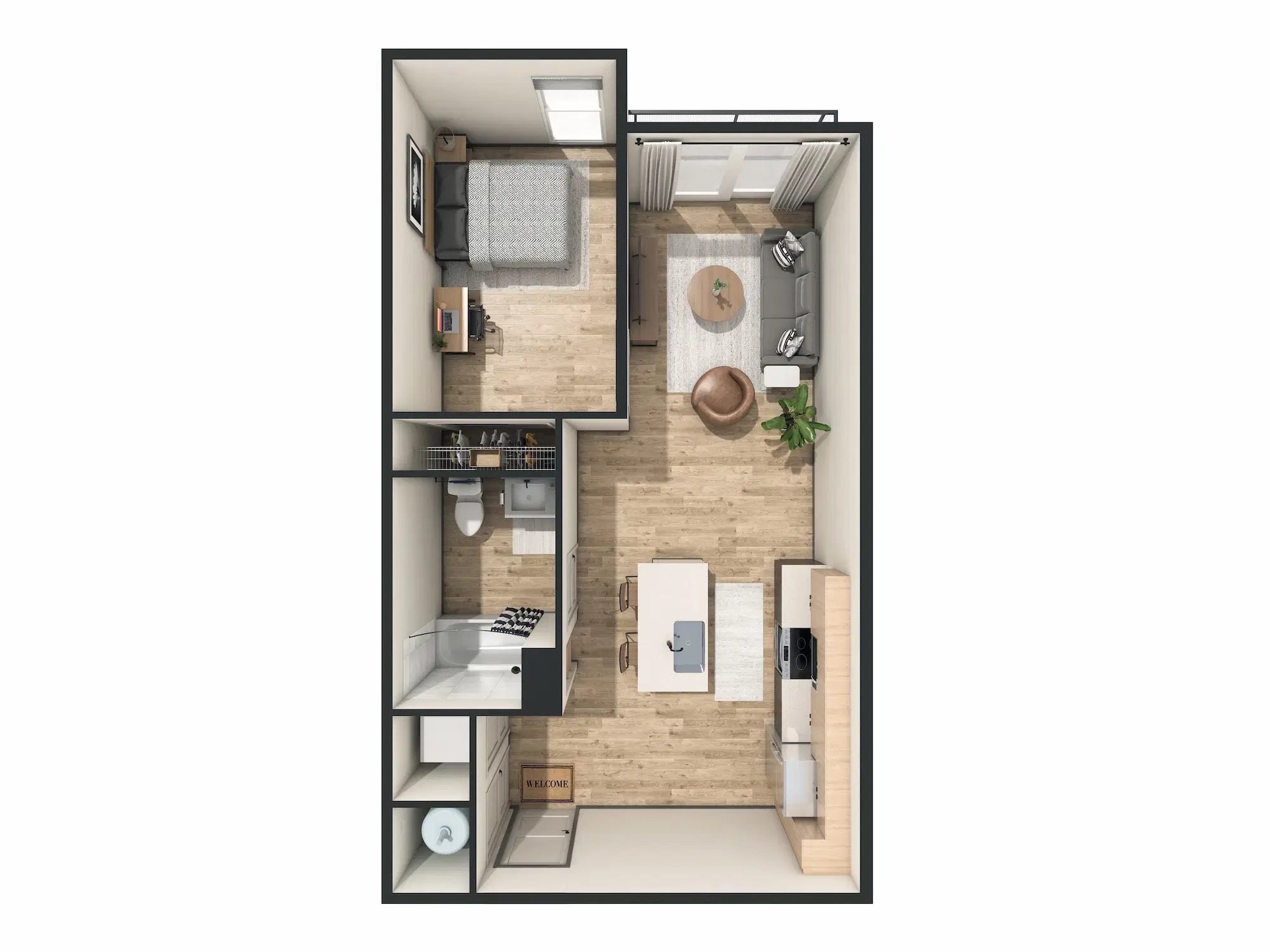 Replay Iowa City, Iowa City – 1 Bedroom 1 Bathroom | A4