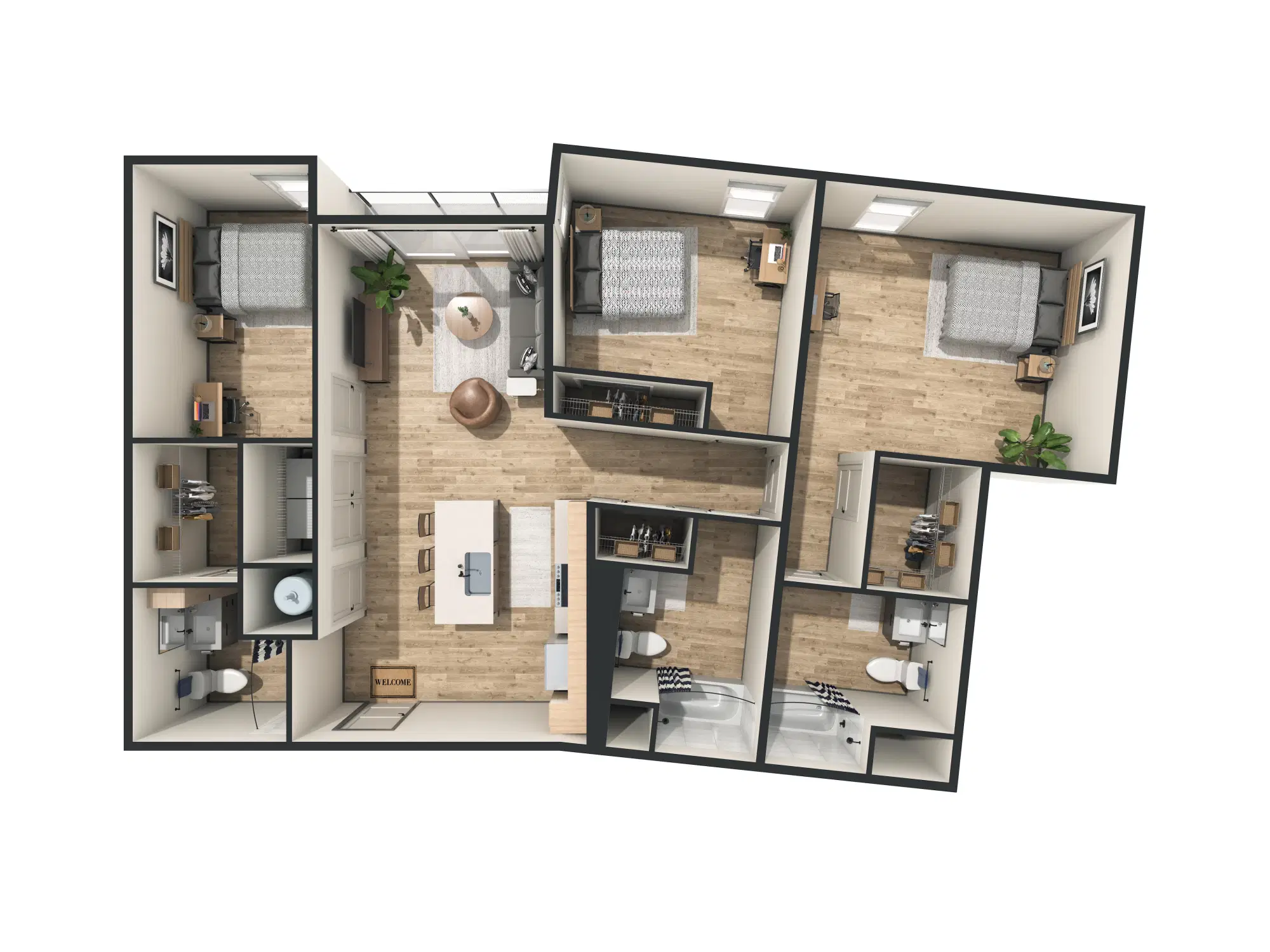 Replay Iowa City, Iowa City – Room in 3 bedroom 3 Bathroom | C6