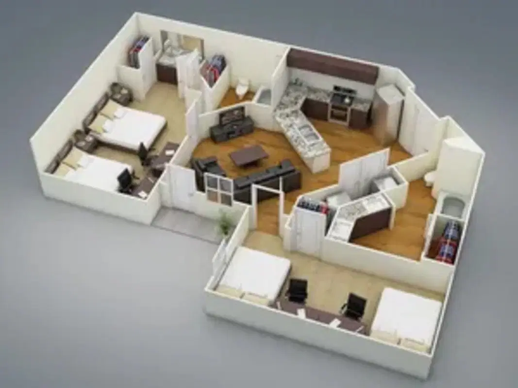 Mac 4460, Houston – Room in 2 Bedroom 2 Bathroom | B5