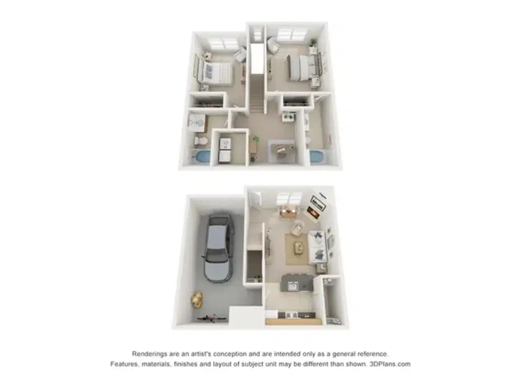 Burrough’s Mill, Cherry Hill – Mount Holly with Den - 2 Bed 2 Bath