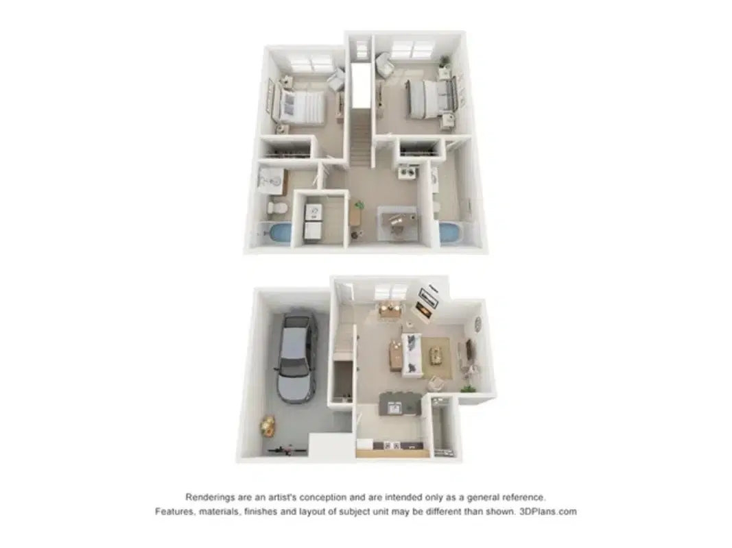 Burrough’s Mill, Cherry Hill – Princeton with Den - 2 Bed 2 Bath