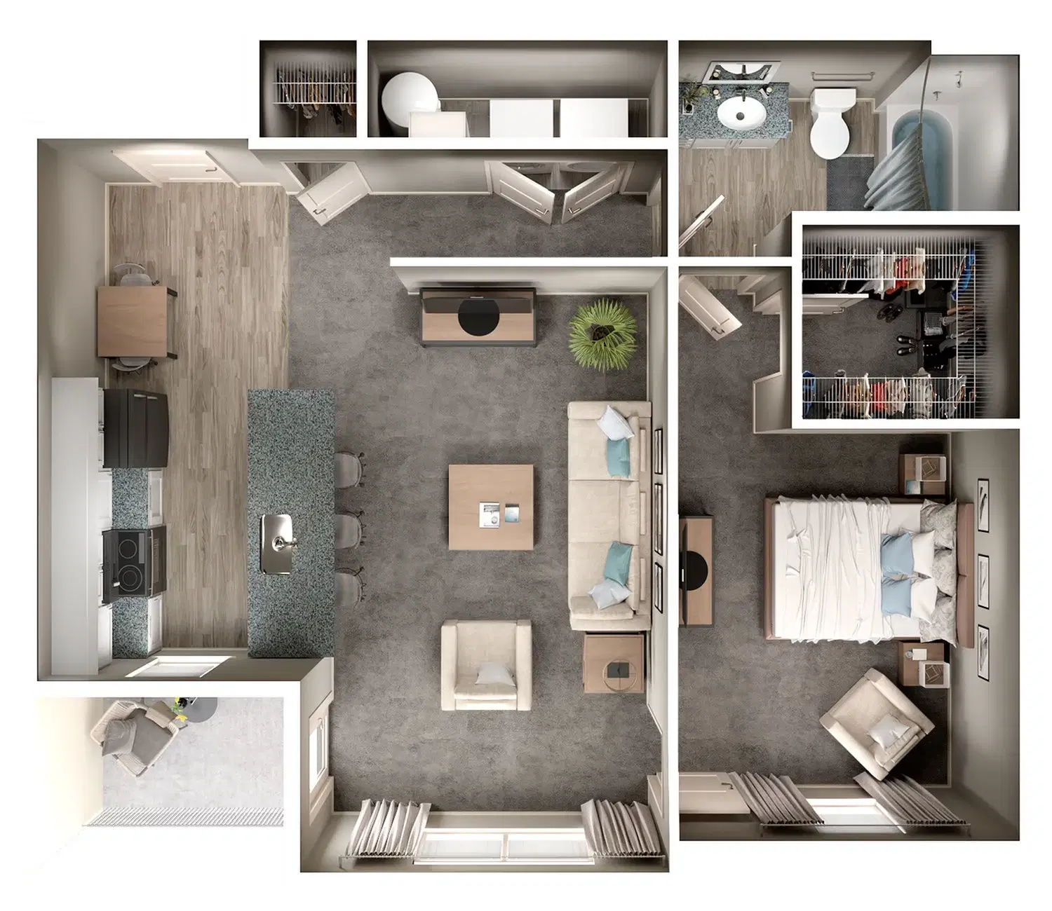 Lofts At Norton Crossing, Columbus – Shumaker With Terrace - 1 Bed 1 Bath