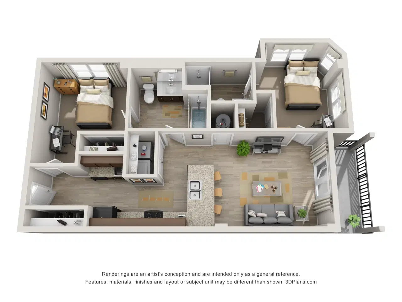 305 E. Daniel, Champaign – Room in 2 Bedroom 2 Bathroom | B