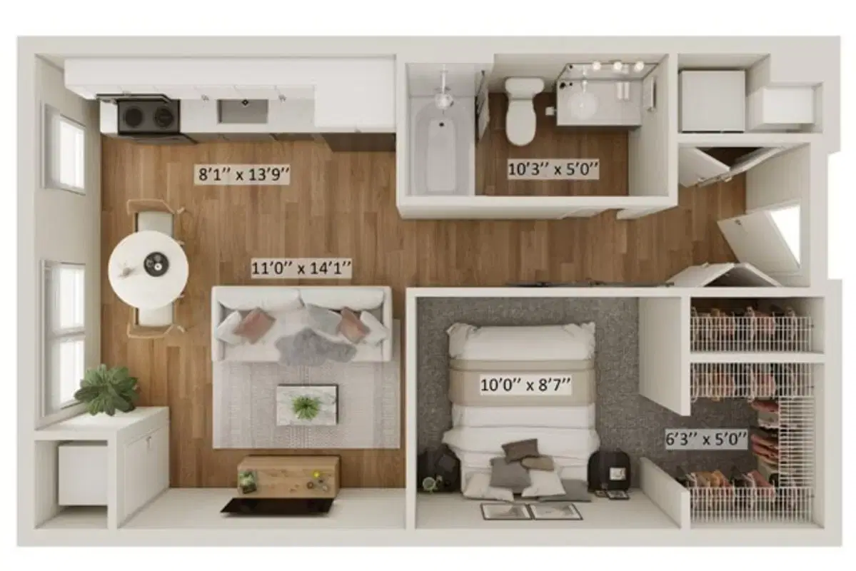 Minnetonka Station, Minnetonka – Lanewood D - Studio
