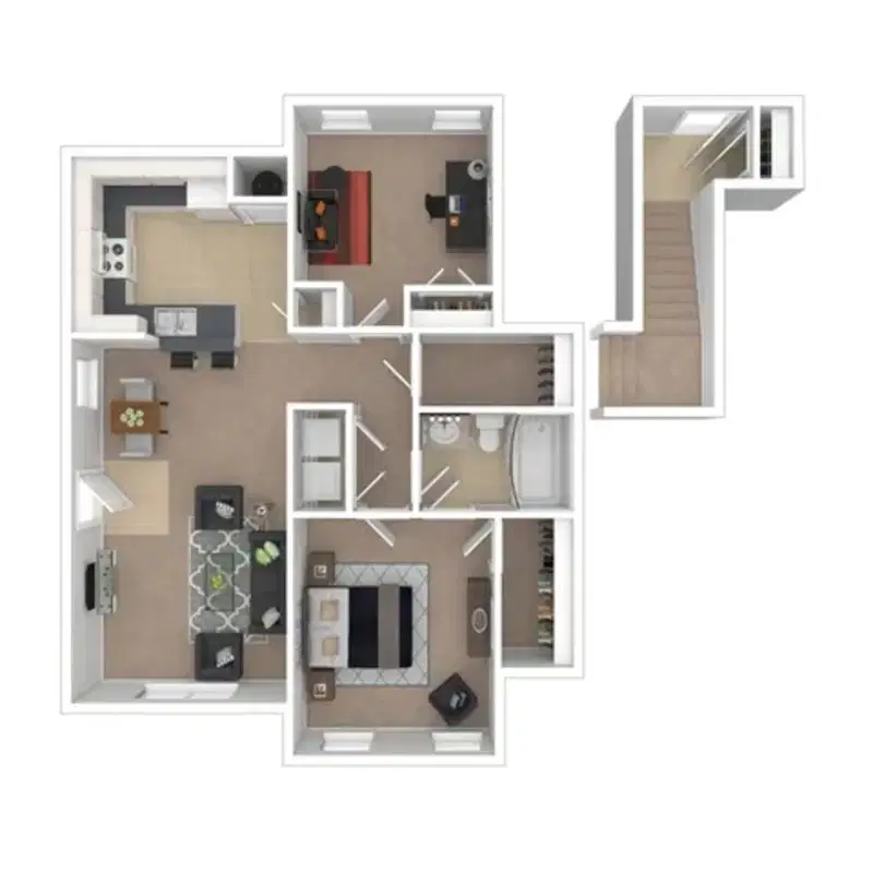 Sugar Run, New Albany – The Orleans Renovated - 1 Bed 1 Bath