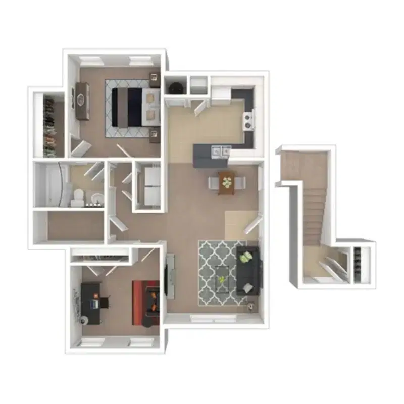 Sugar Run, New Albany – The Vinyard - Carriage House Renovated - 1 Bed 1 Bath