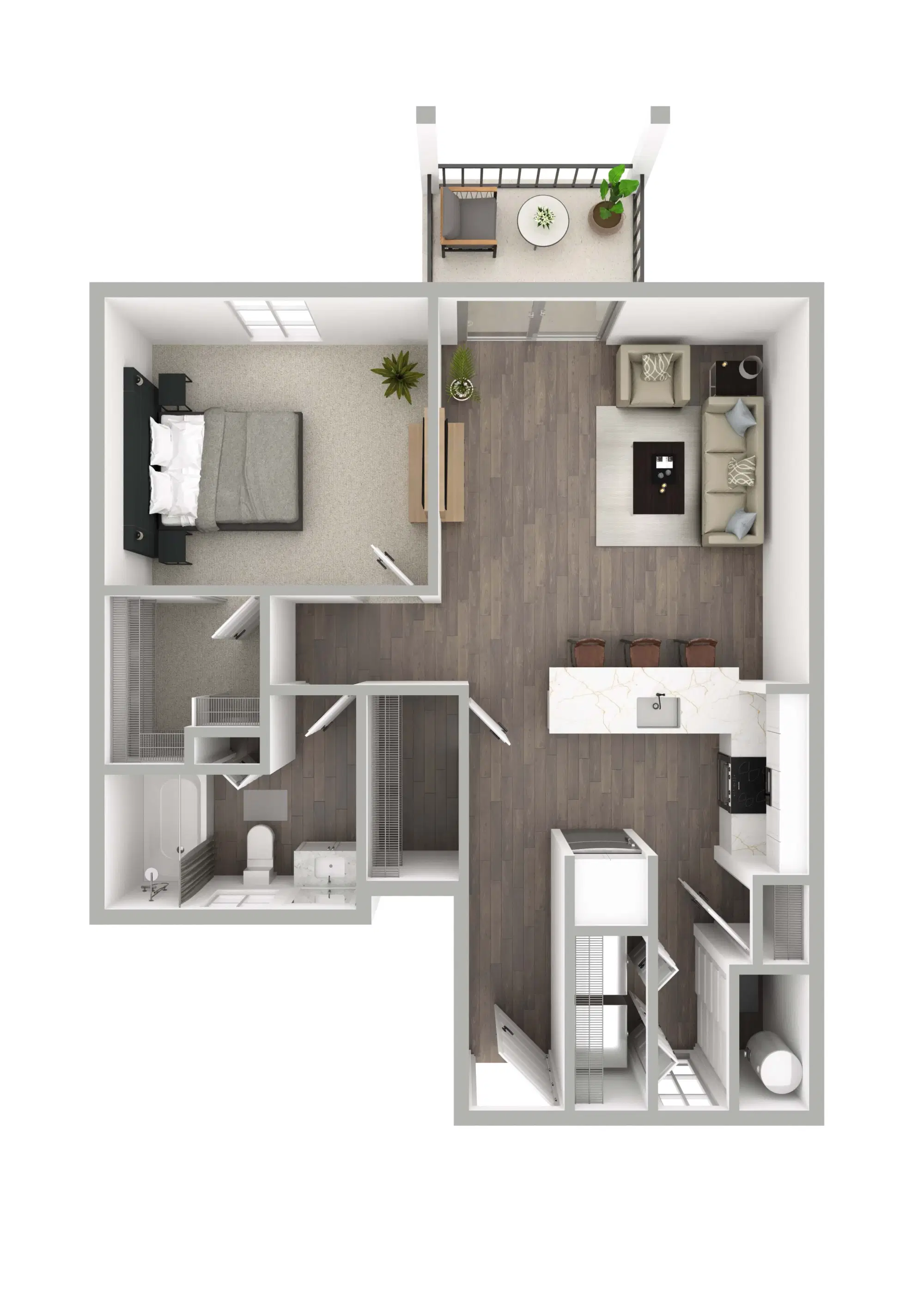 The Gramercy, New Albany – Harper Lower Renovated - 1 Bed 1 Bath