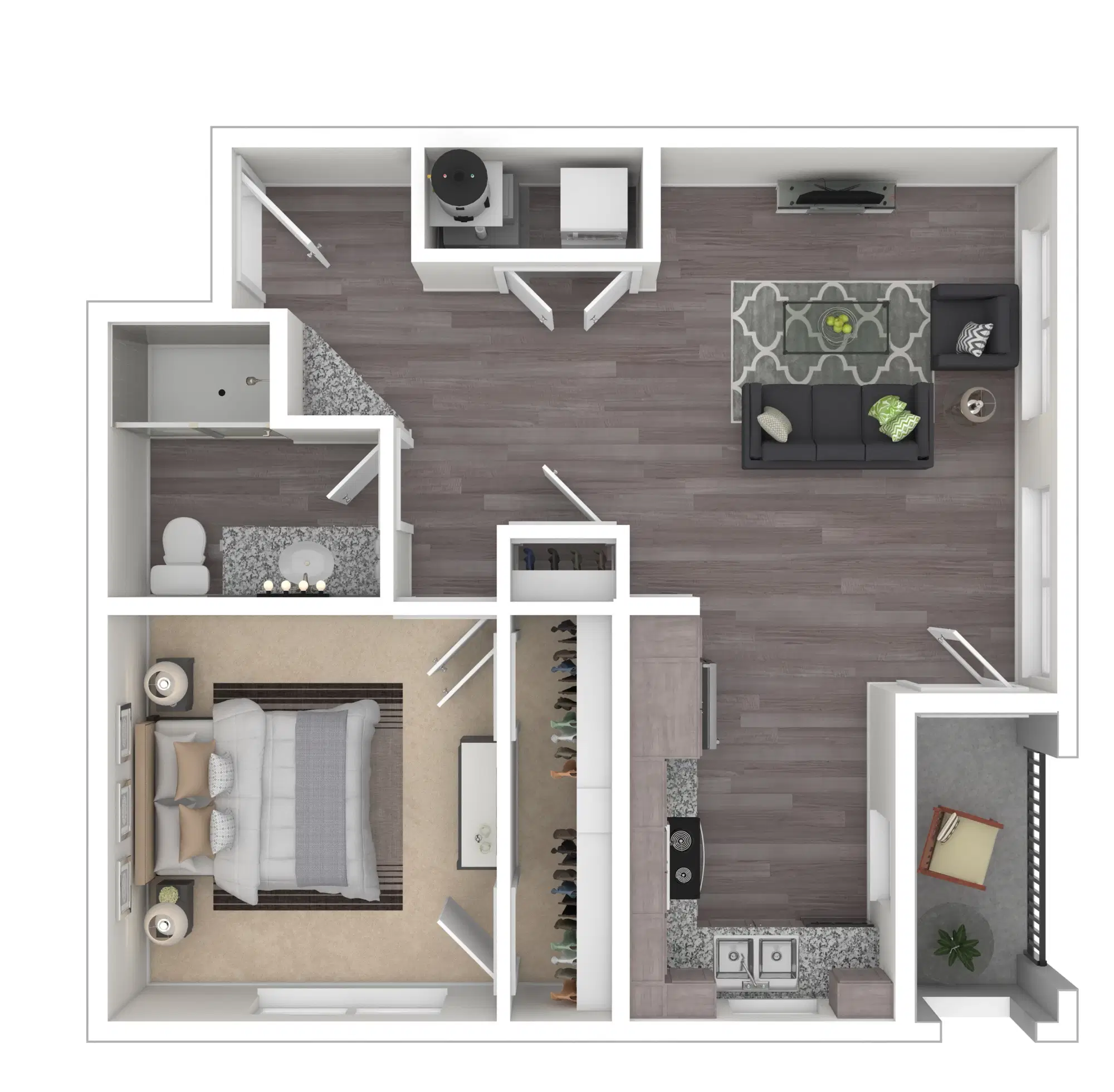 Normandy, Columbus – A5 - 1 Bed - 1 Bath