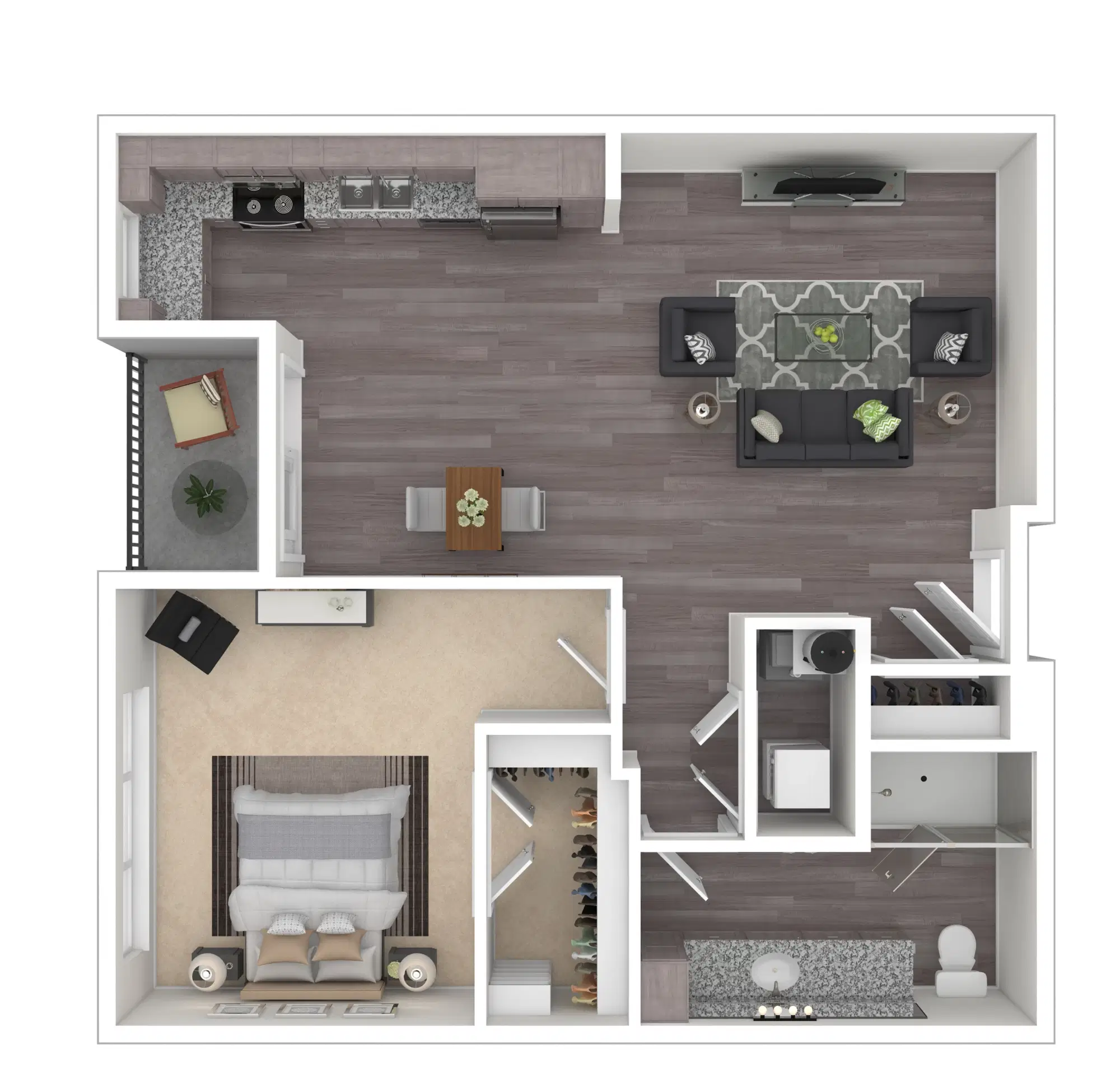 Normandy, Columbus – A7 - 1 Bed - 1 Bath