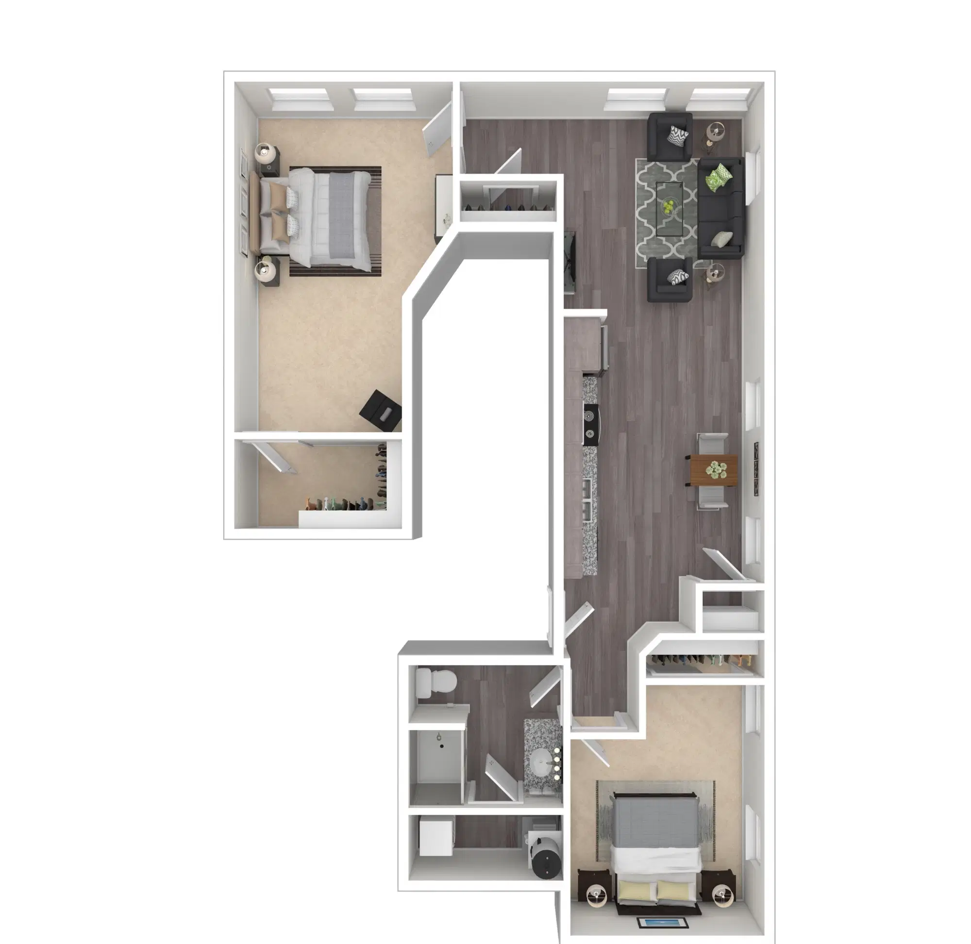 Normandy, Columbus – Milton 1 - 2 Bed - 1 Bath