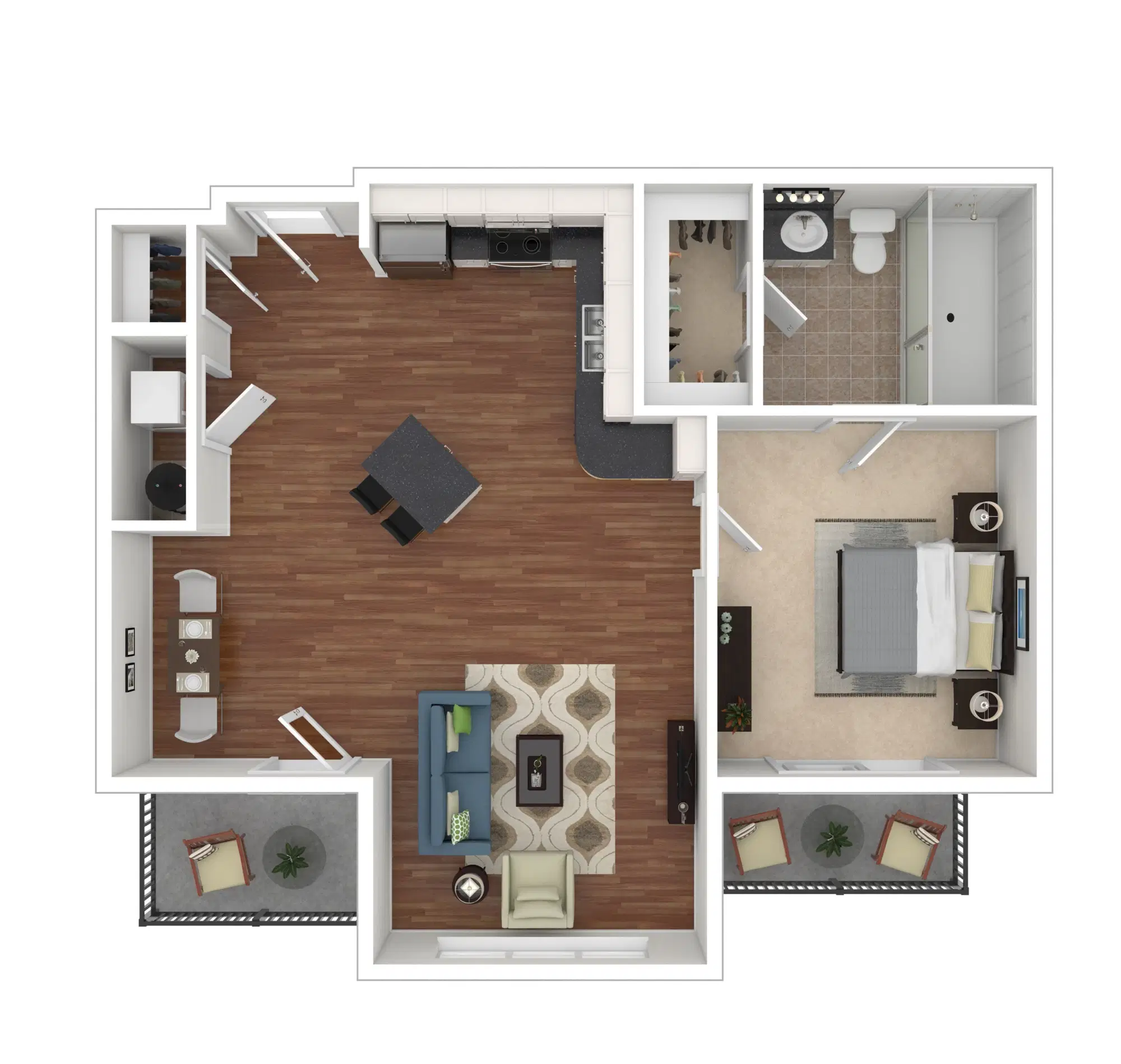 Tribeca, Columbus – Albany 2 - 1 bed 1 bath