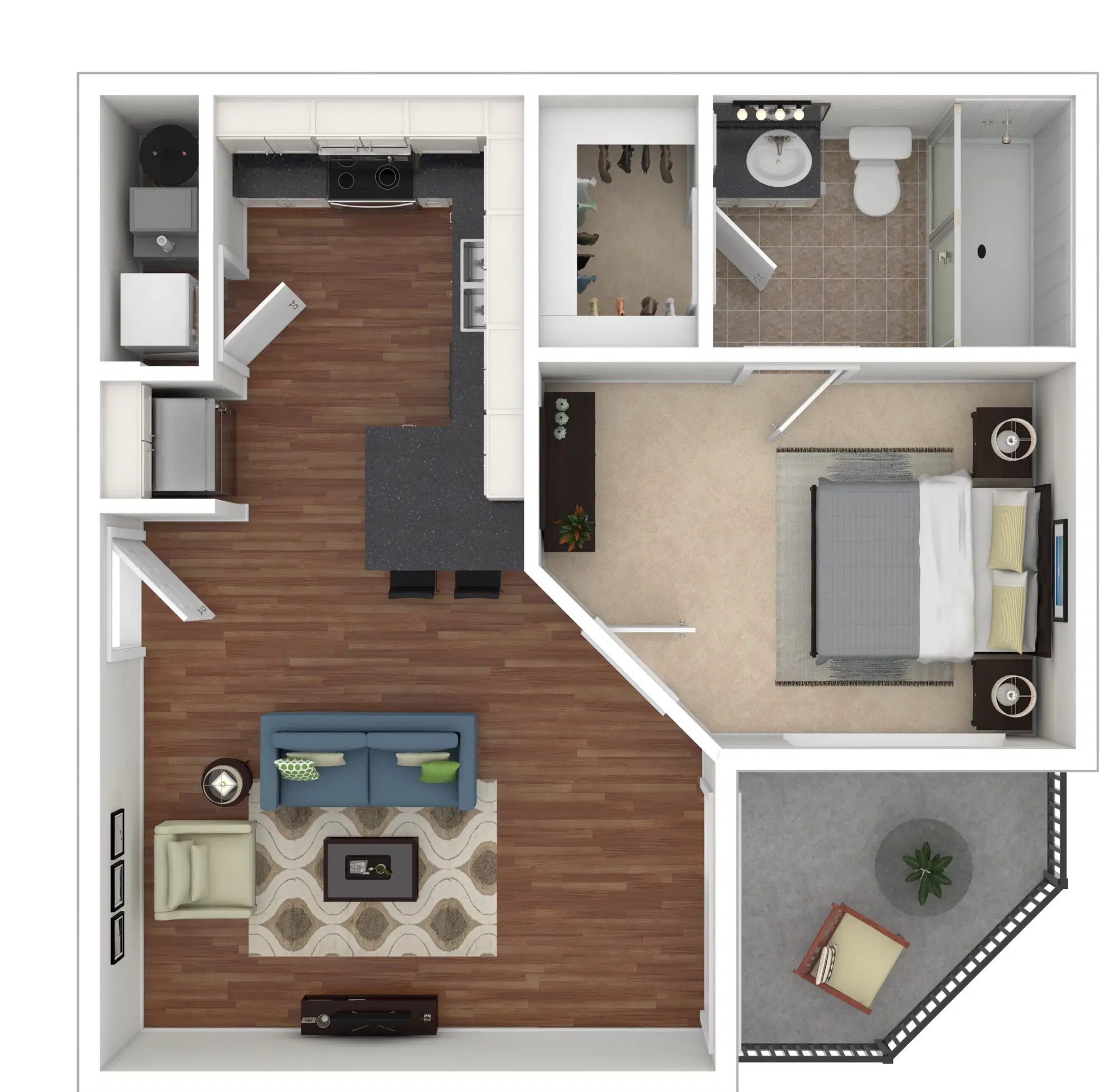Tribeca, Columbus – Delancy 1 - 1 bed 1 bath