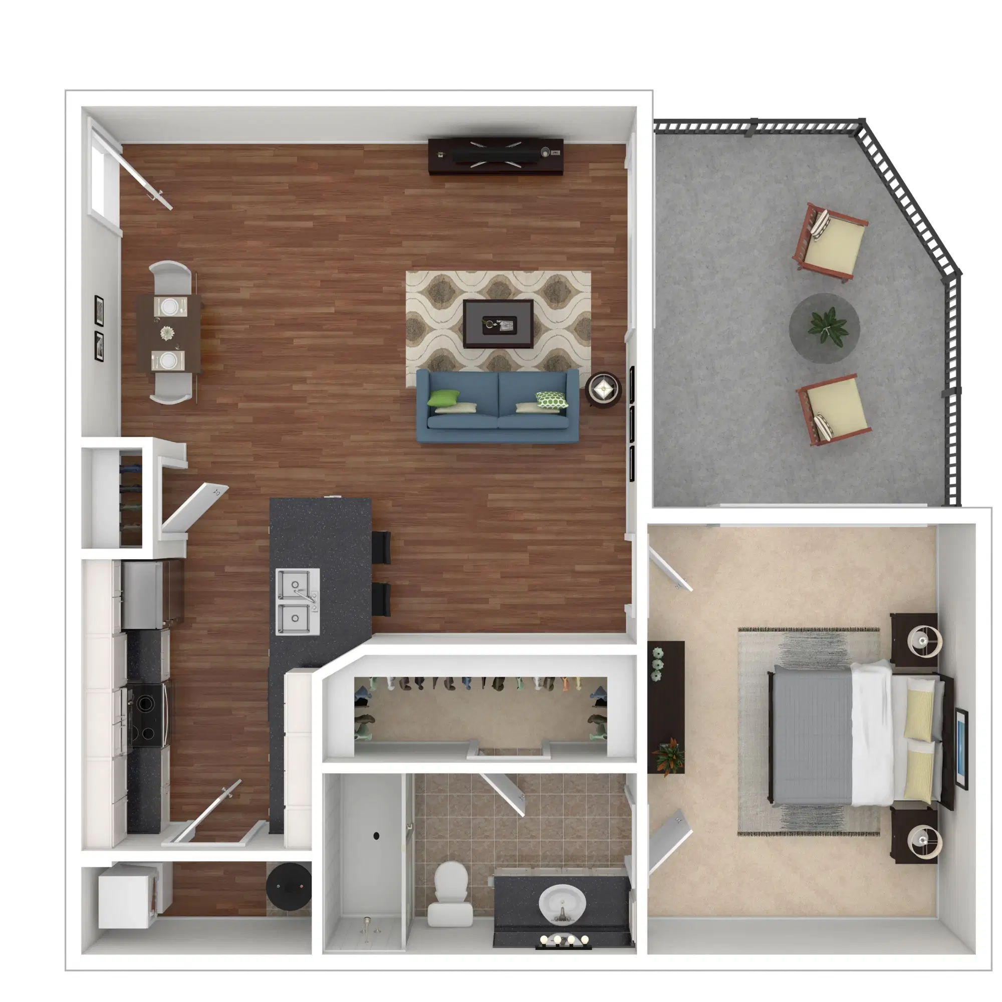 Tribeca, Columbus – Greenwhich - 1 bed 1 bath