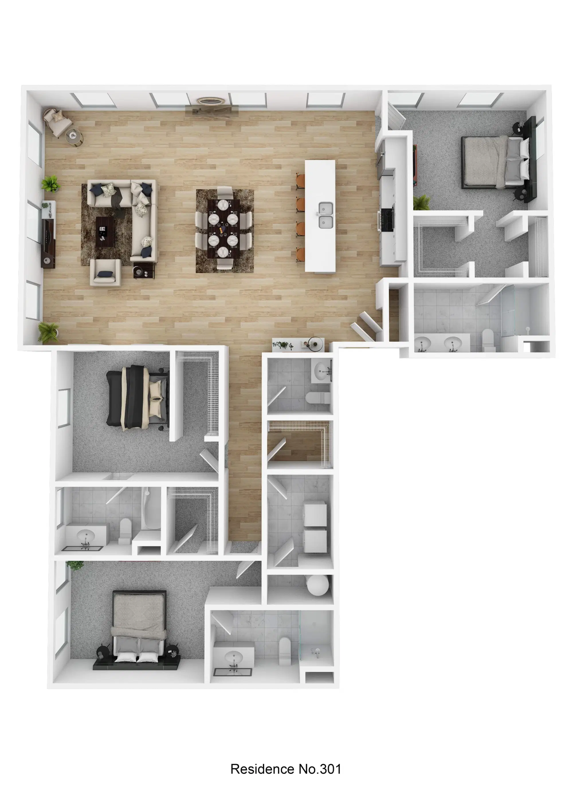 Market and Main, New Albany – Residence No. 301 - 3 Bed 3.5 Bath