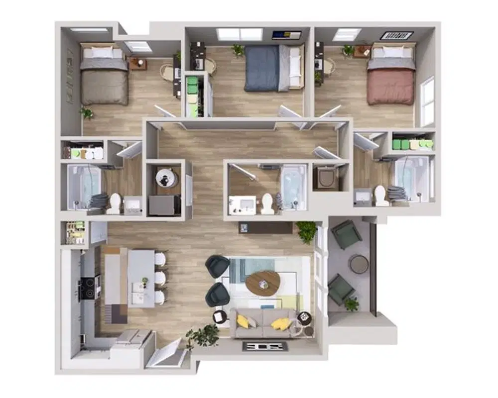 Bootes, Bozeman – 3 Bedroom 3 Bathroom - 3x3 B