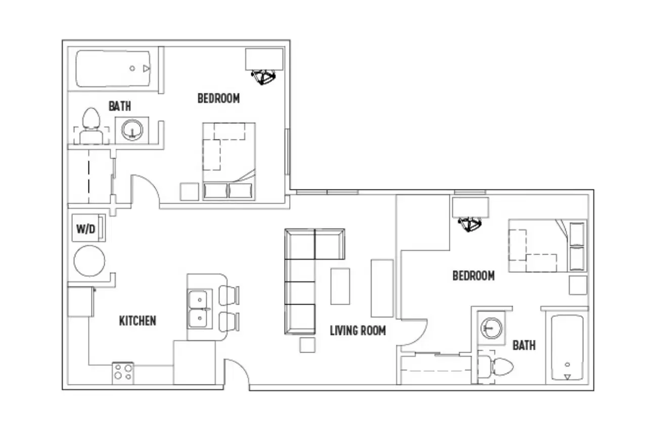 U Club Binghamton, Vestal – Room in 2 Bed - 2 Bath