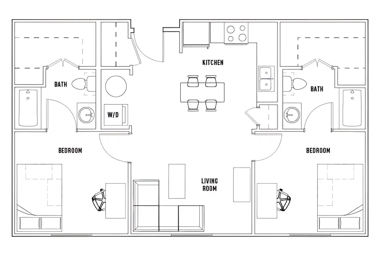 University Crossings, Charlotte – 2 Bed 2 Bath | A