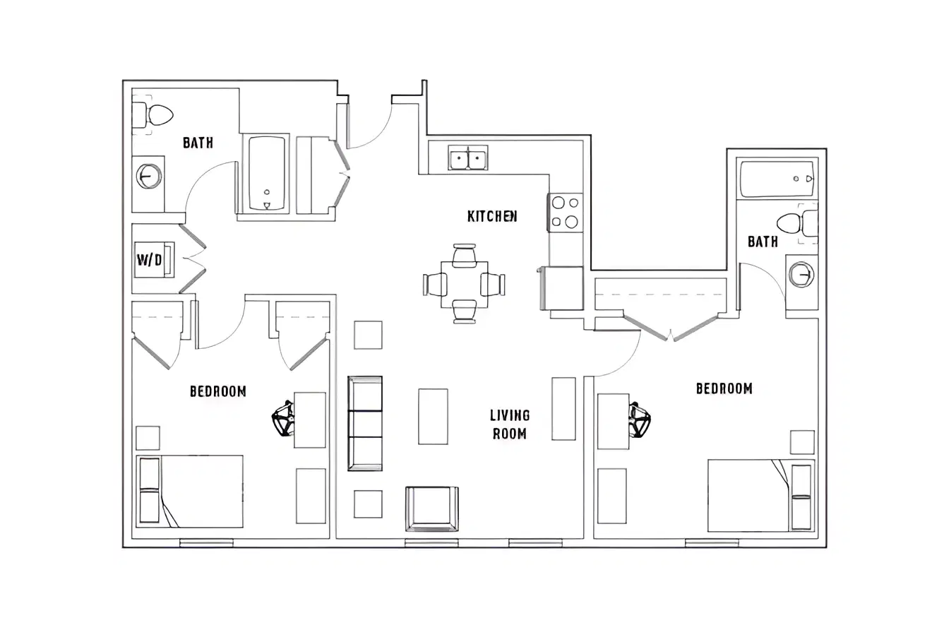 Park Point, Rochester – Room in 2 Bed - 2 Bath
