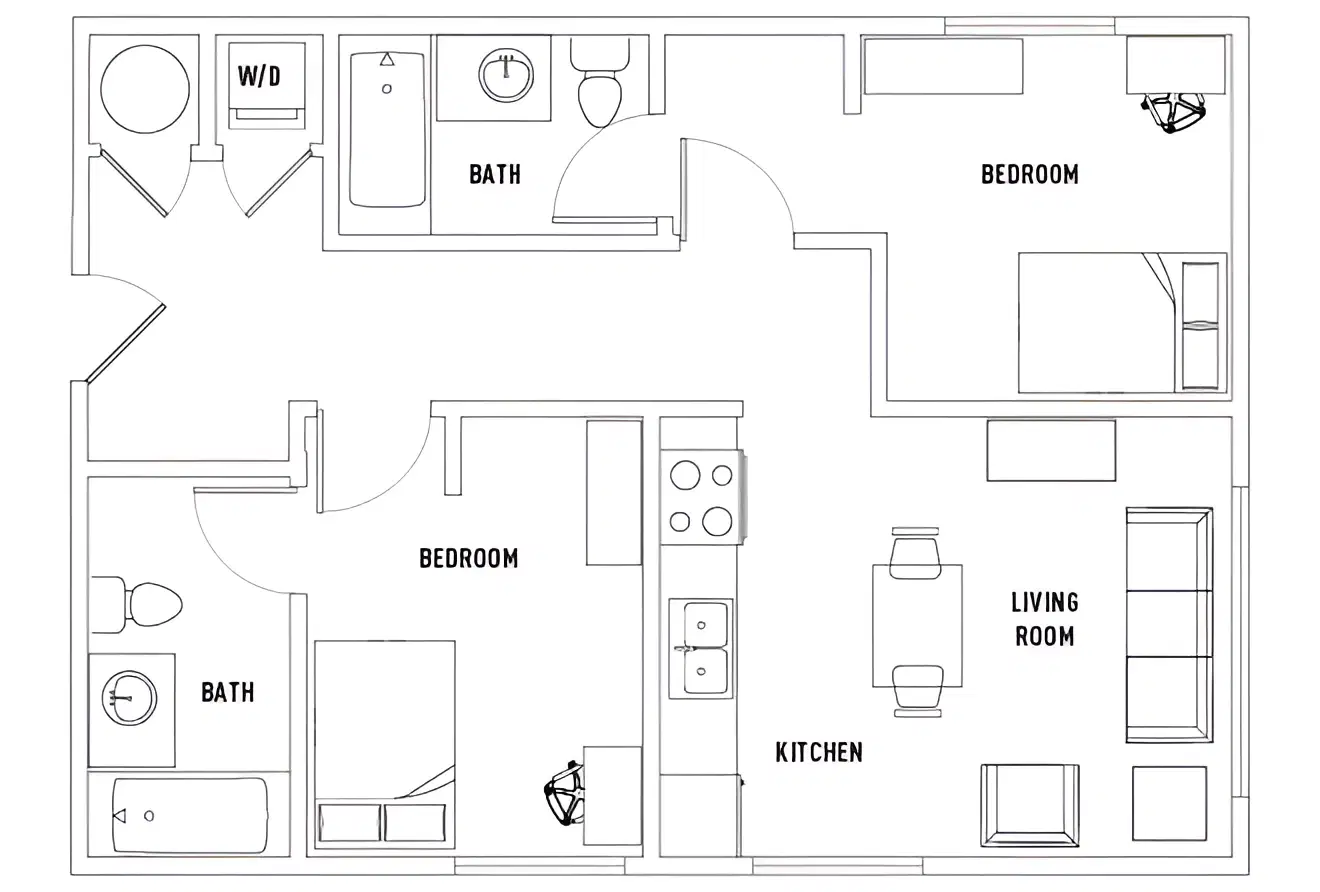 State, Fort Collins – Room in 2 Bed - 2 Bath A