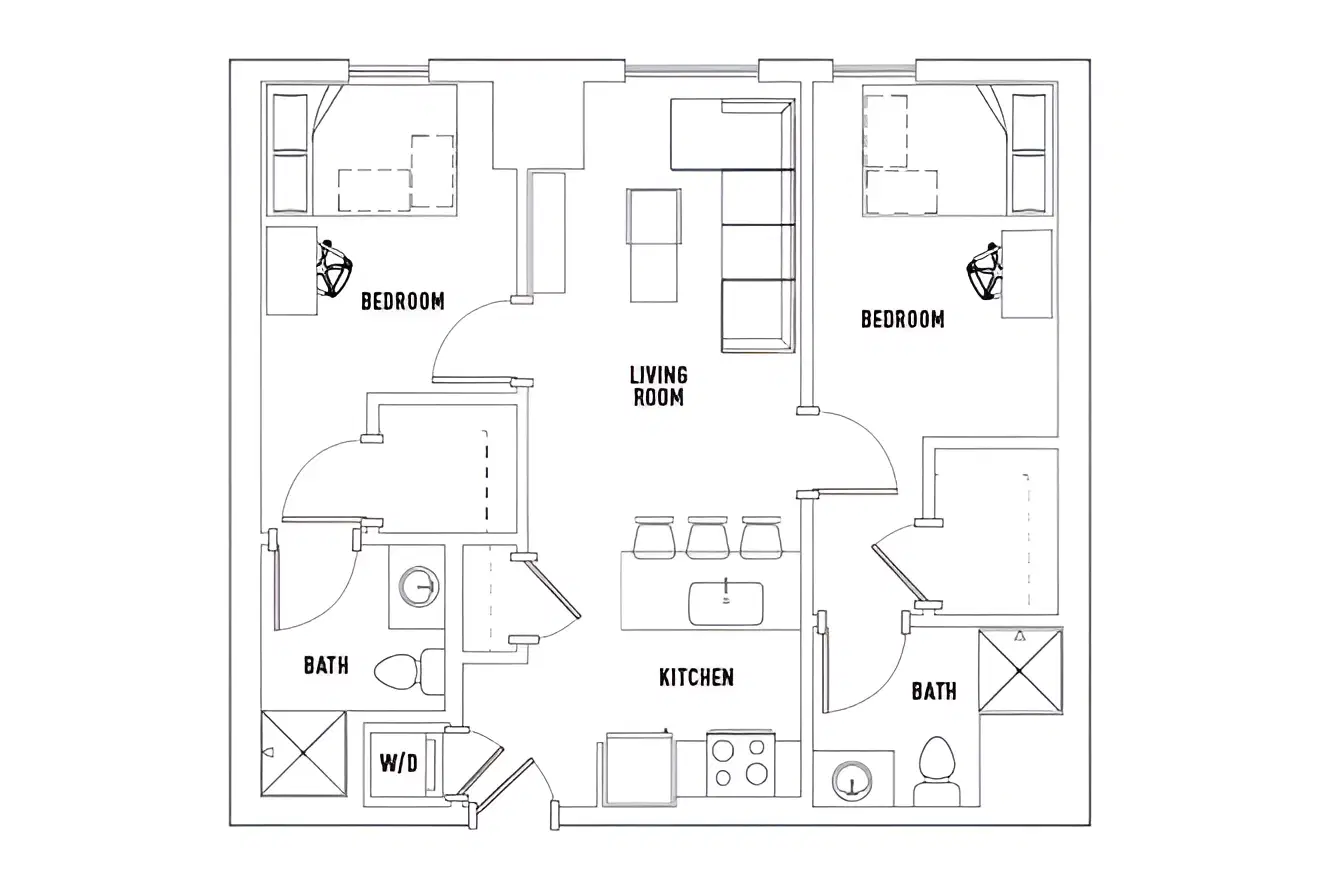 959 Franklin, Eugene – Room in 2 Bed - 2 Bath A