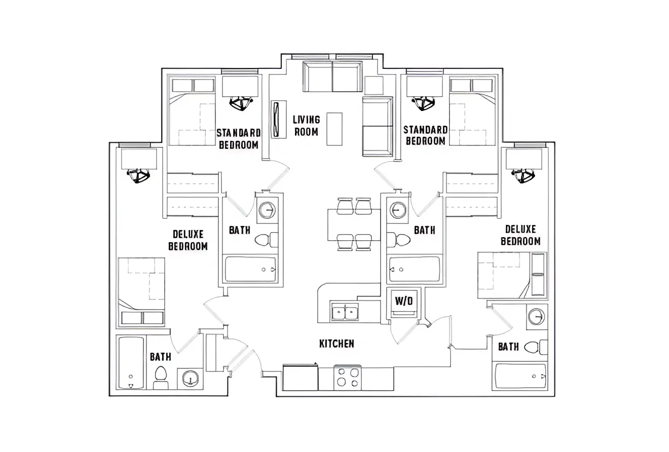 1200 West Marshall, Richmond – Room in 4 Bed - 4 Bath A