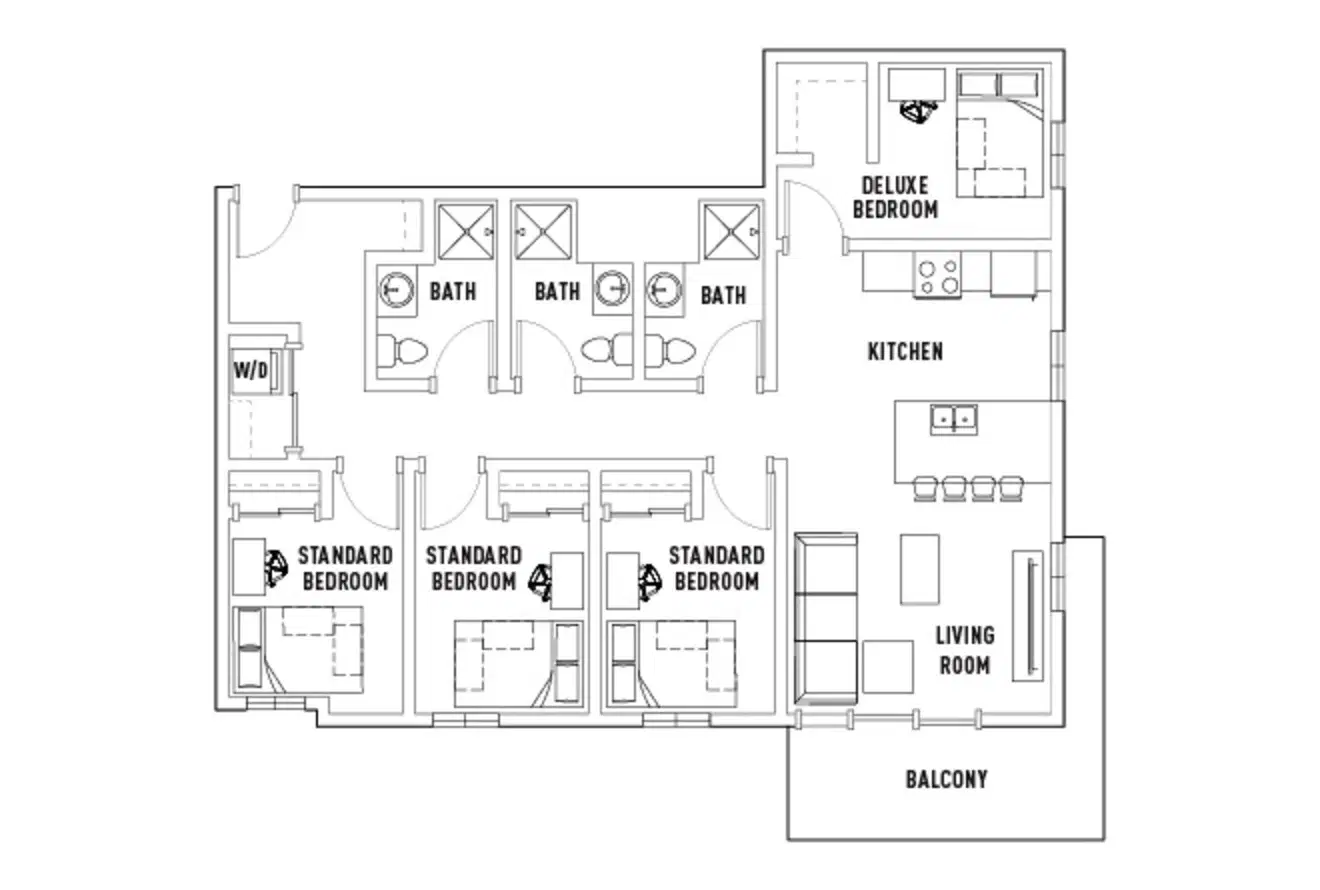 The Jack, Flagstaff – Room in 4 Bed - 3 Bath A