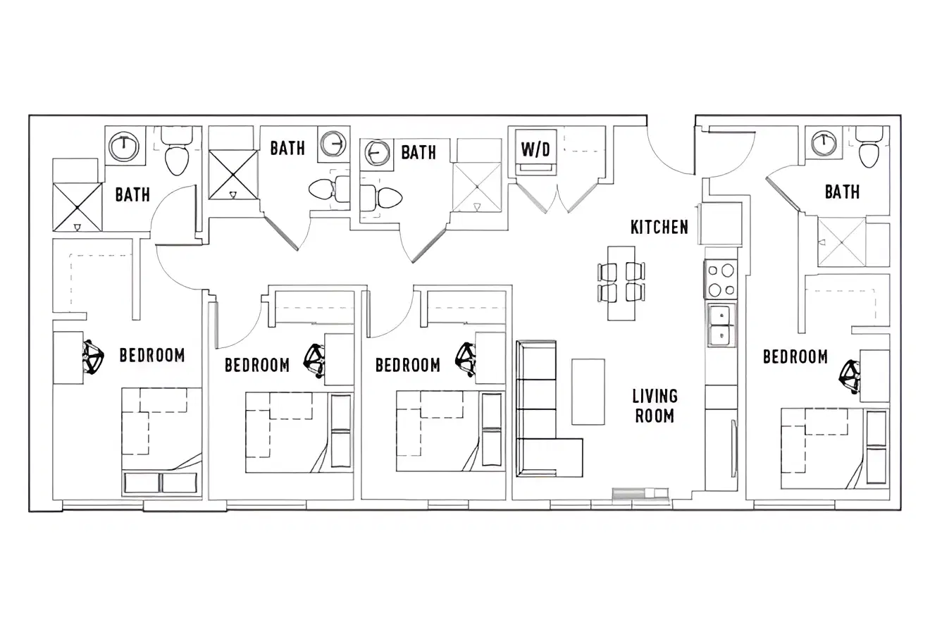 The 515, Eugene – Room in 4 Bed - 4 Bath