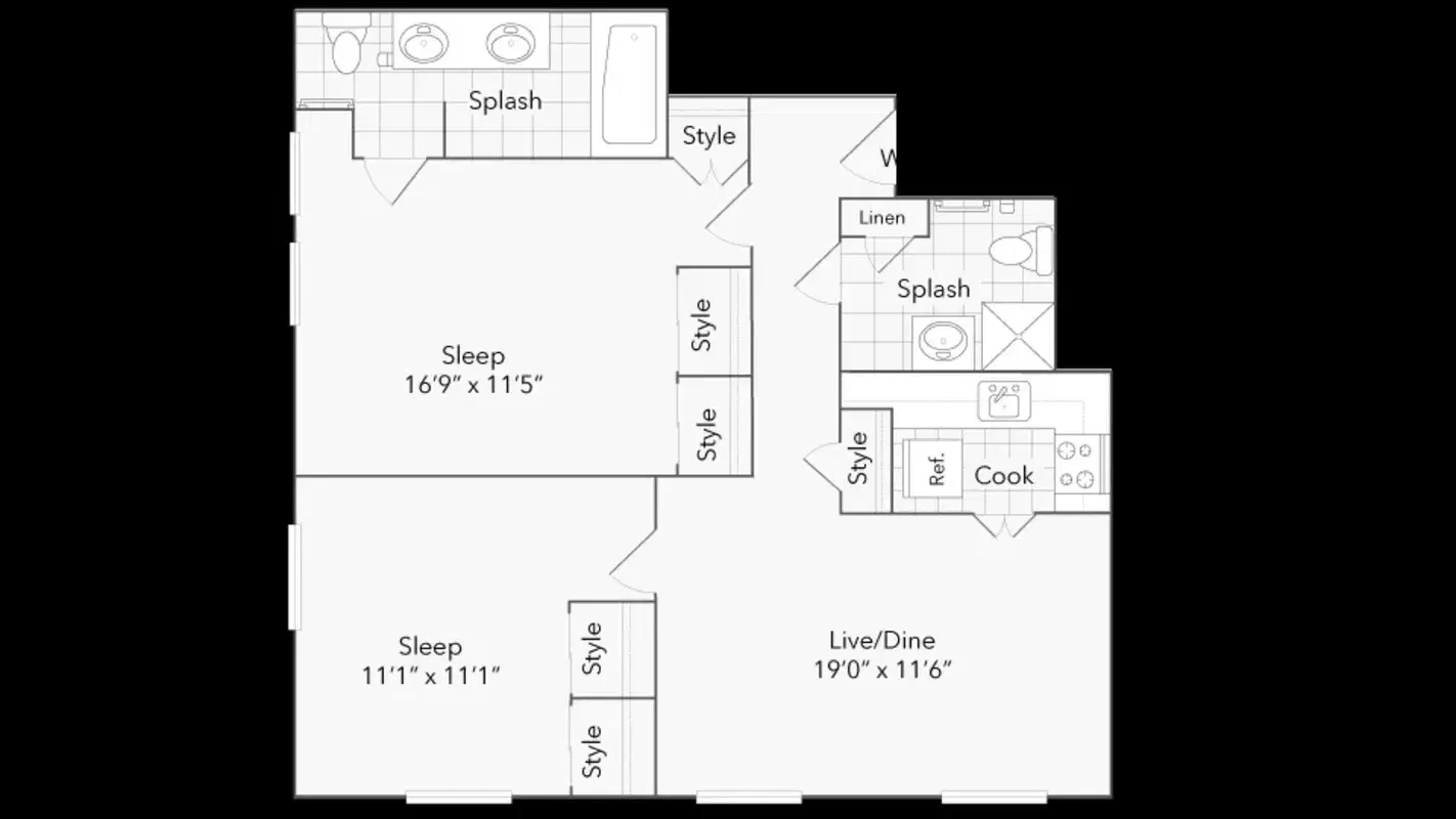 The Seneca Apartments, Chicago – 2 Bed 1 Bath