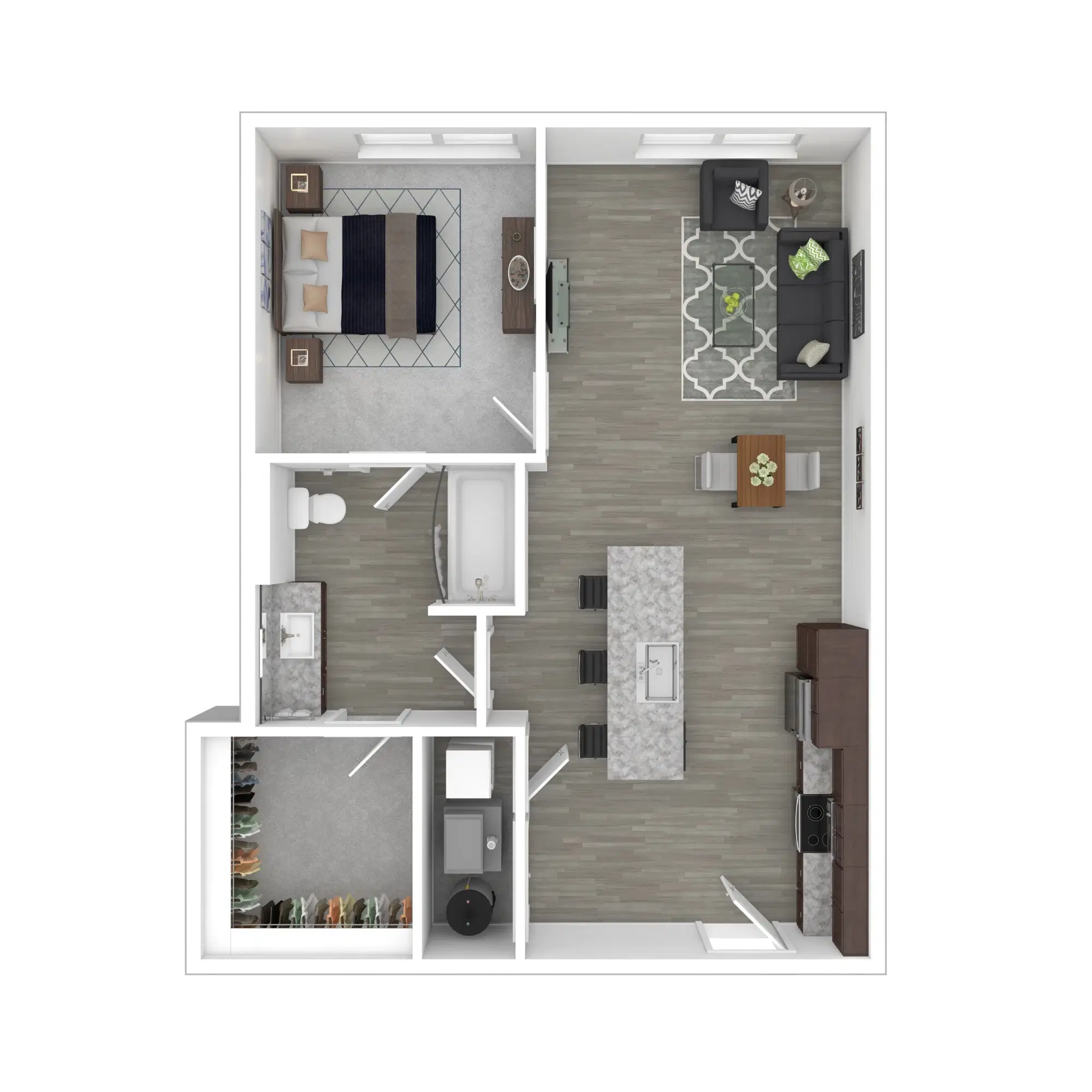The Edison At Gordon Square, Cleveland – A4 - 1 Bed 1 Bath