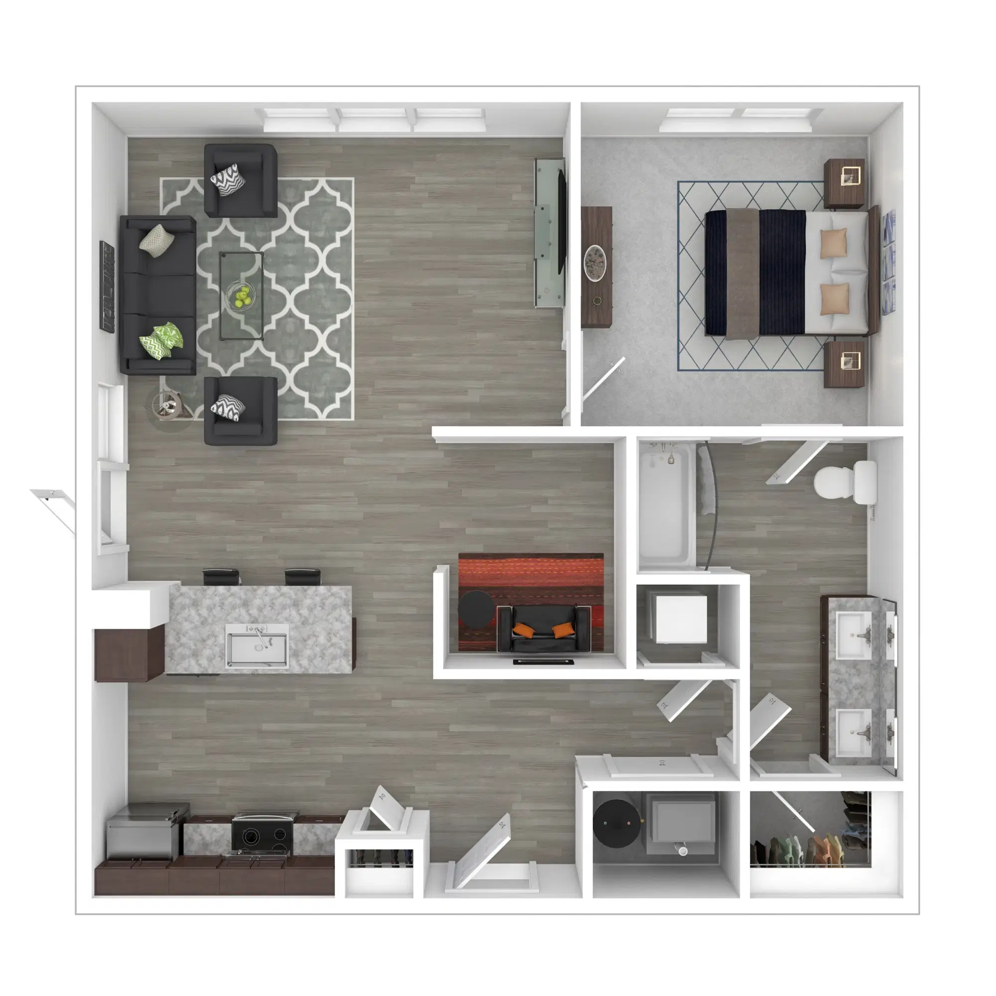 The Edison At Gordon Square, Cleveland – AD2 - 1 Bed 1 Bath