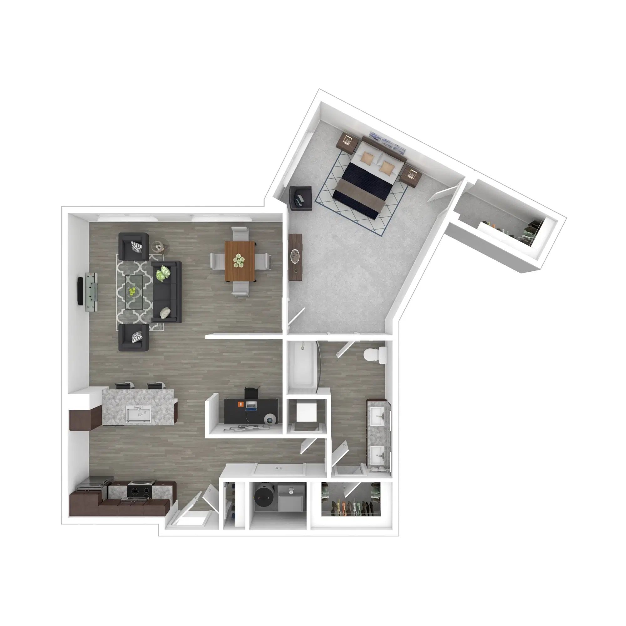 The Edison At Gordon Square, Cleveland – AD5 - 1 Bed 1 Bath