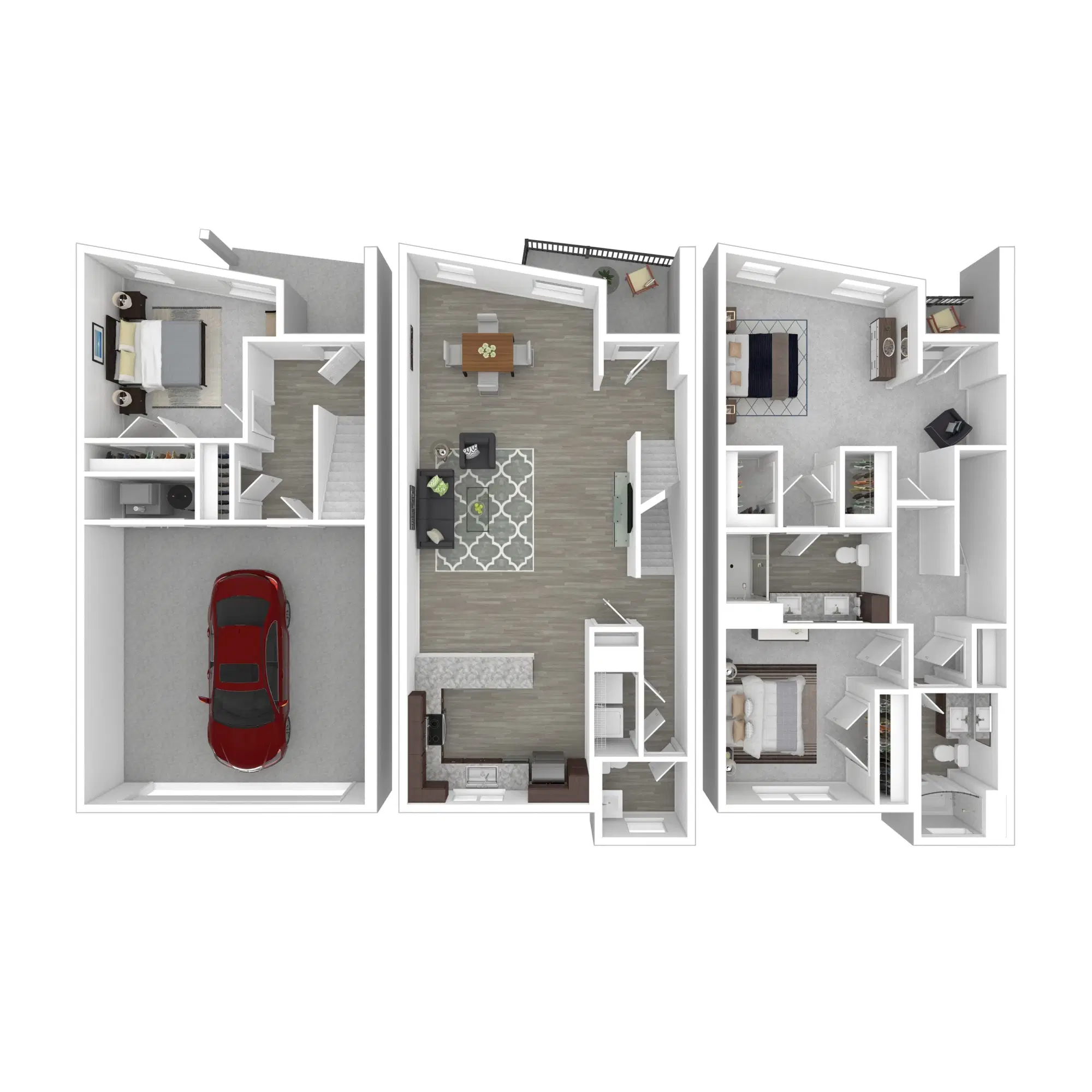 The Edison At Gordon Square, Cleveland – TH-2 - 3 Bed 2.5 Bath