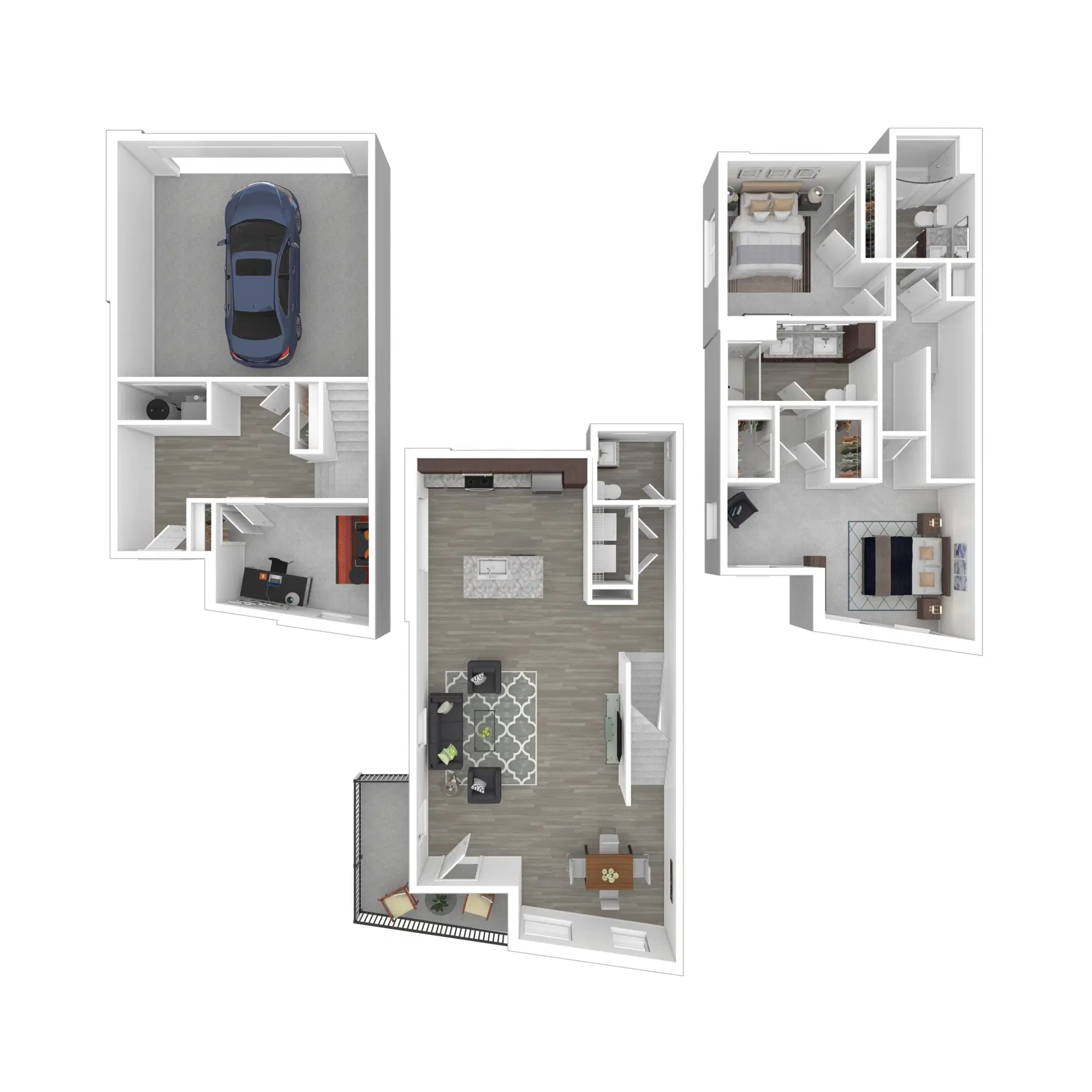 The Edison At Gordon Square, Cleveland – TH-3 - 2 Bed 2.5 Bath